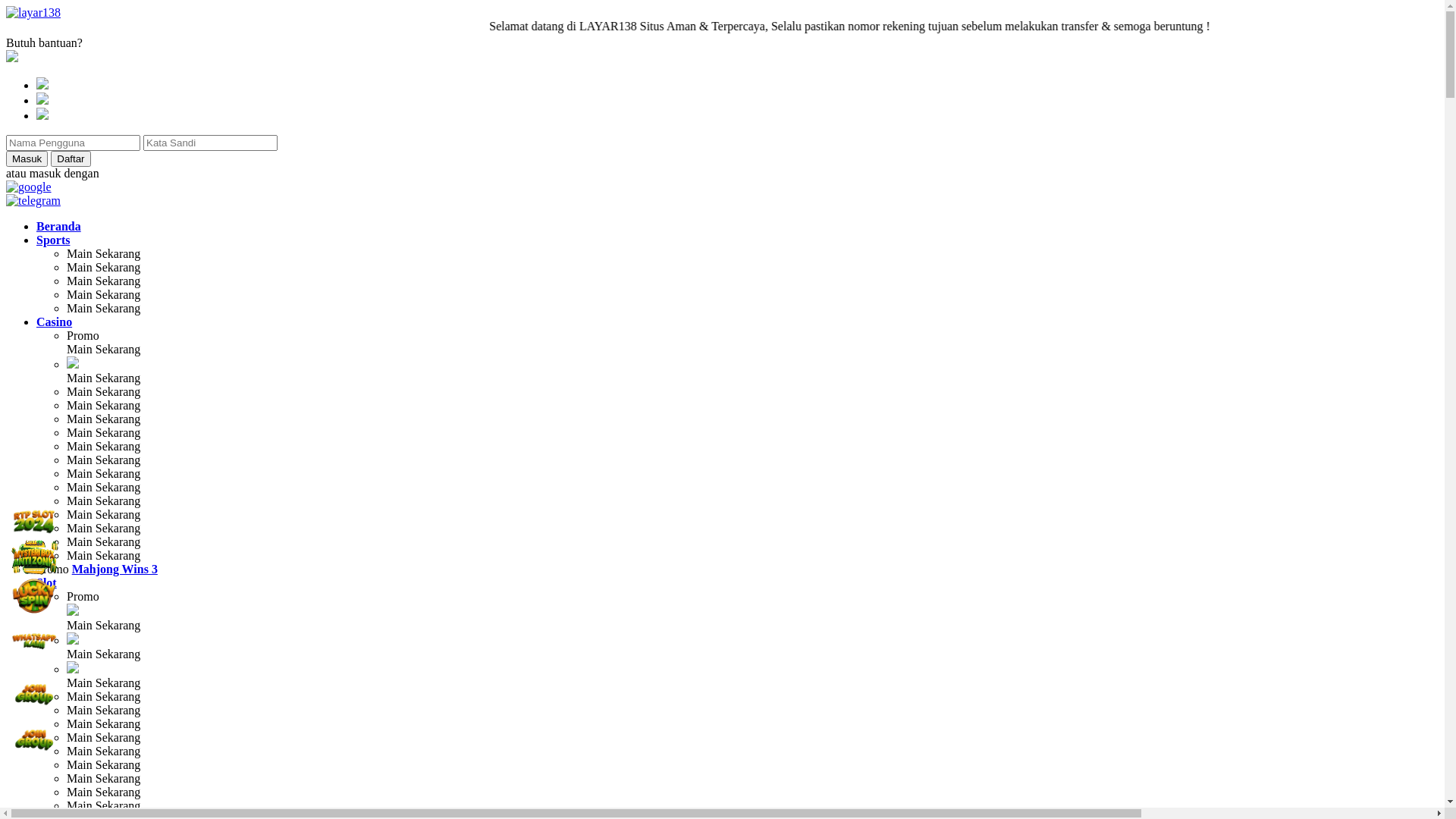 website screenshot of https://layar138pro.sbs/
