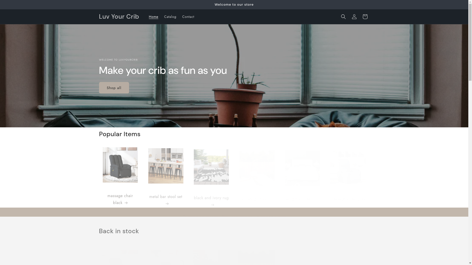 website screenshot of https://luvyourcrib.com/