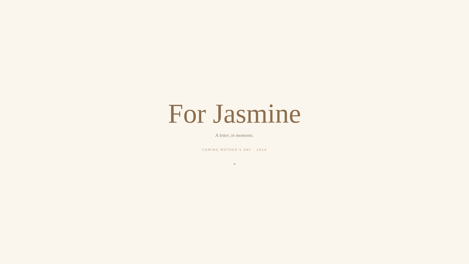 website screenshot of https://for-jasmine.pages.dev/