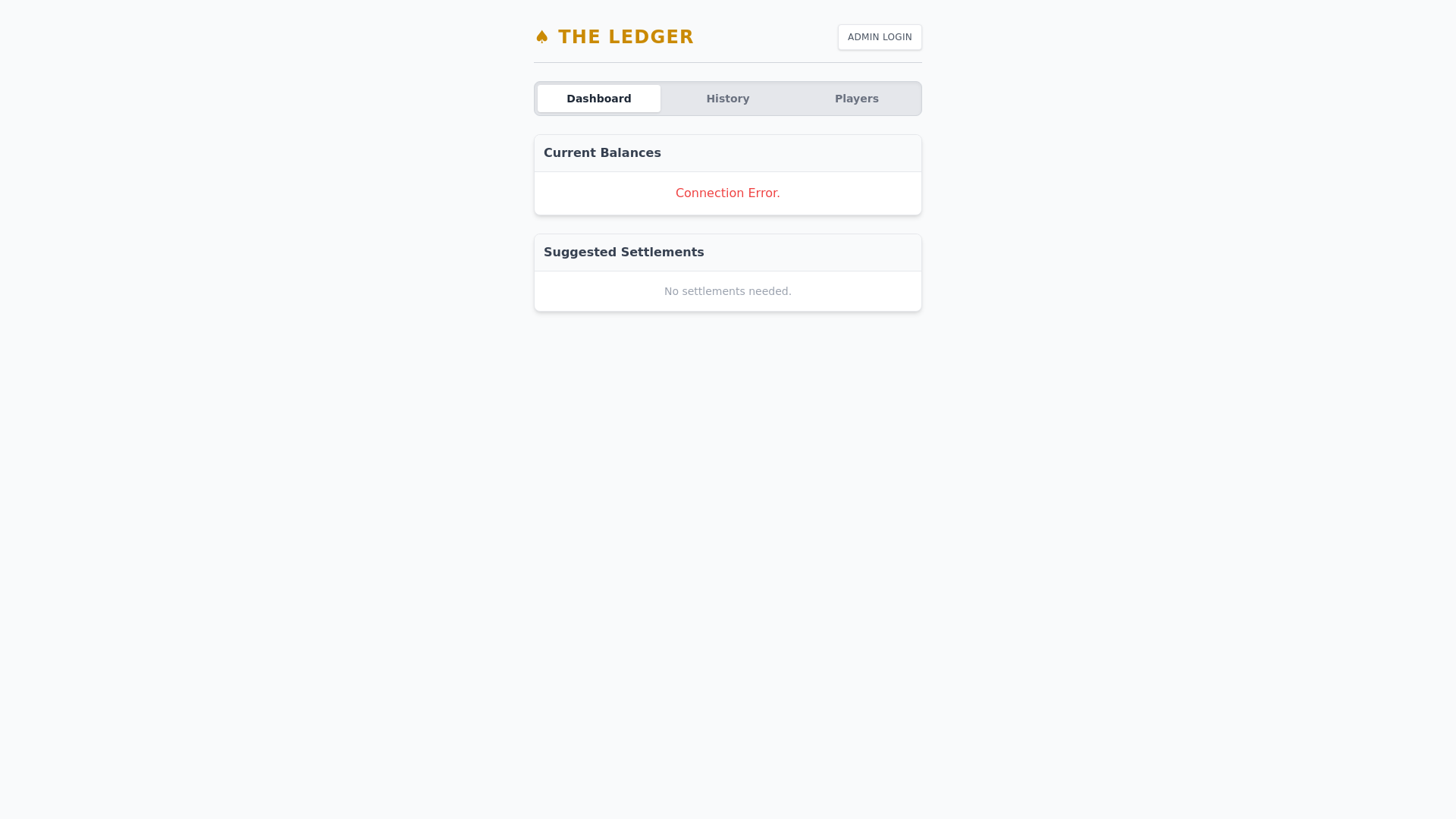 website screenshot of https://poker-ledger-ui.pages.dev/