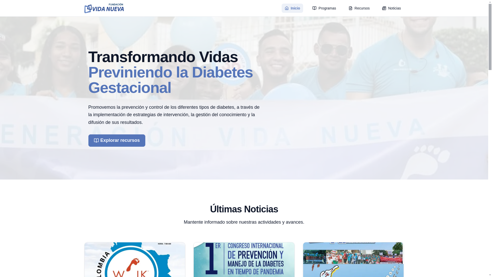 website screenshot of https://funvidanueva.pages.dev/
