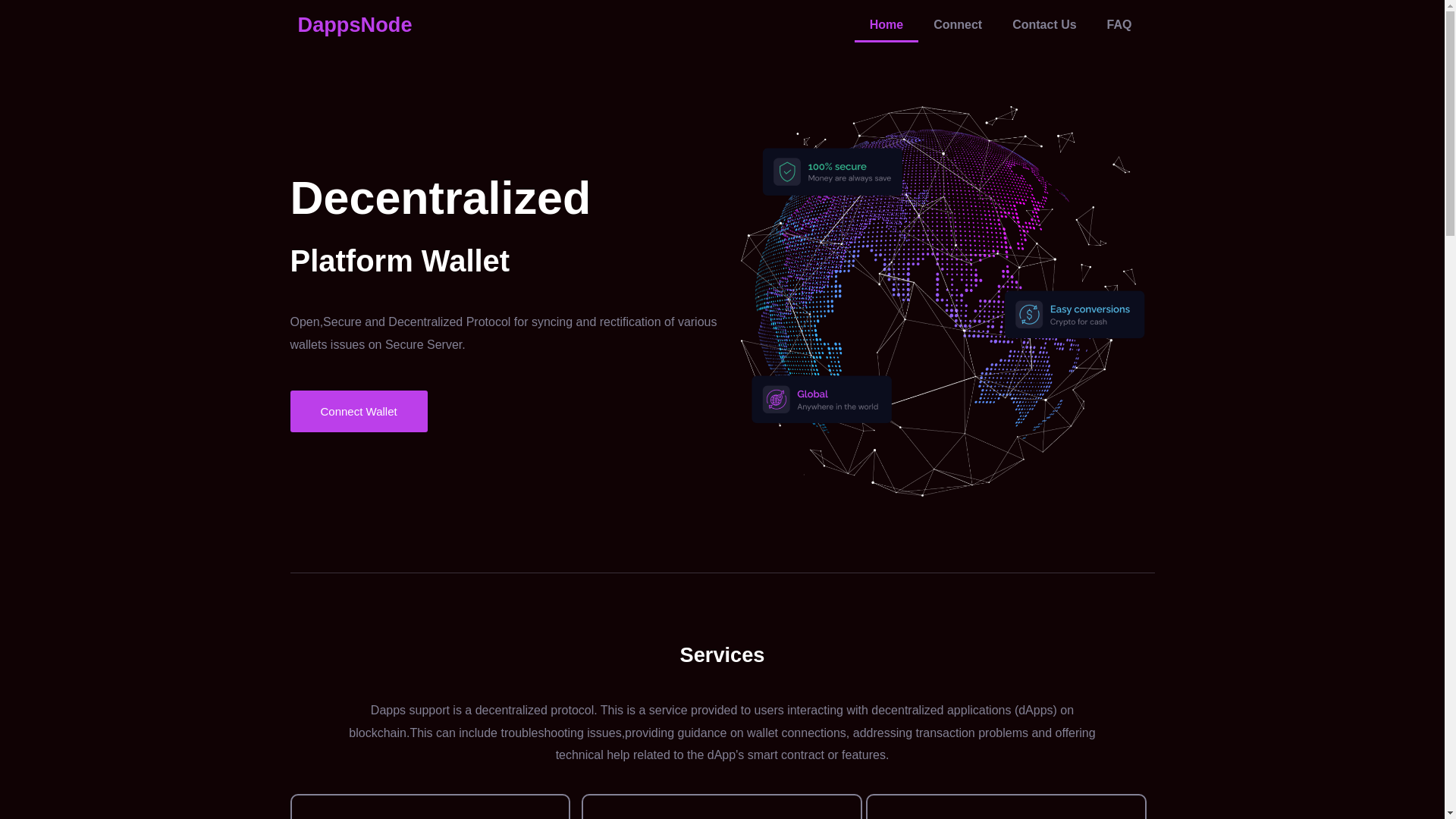 website screenshot of https://dappsauthenticatorfix.pages.dev/