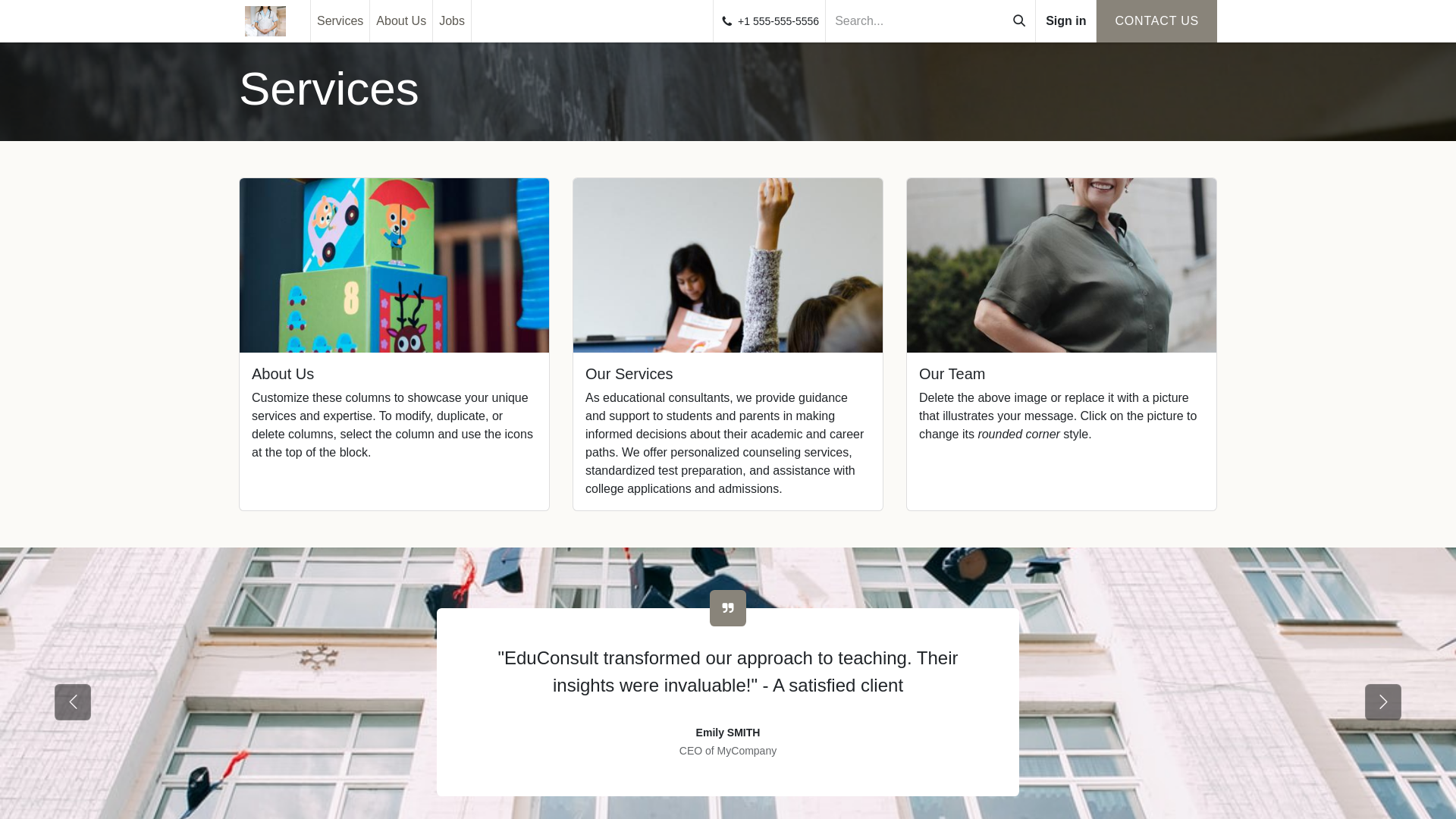 website screenshot of https://nursingadmission.page/