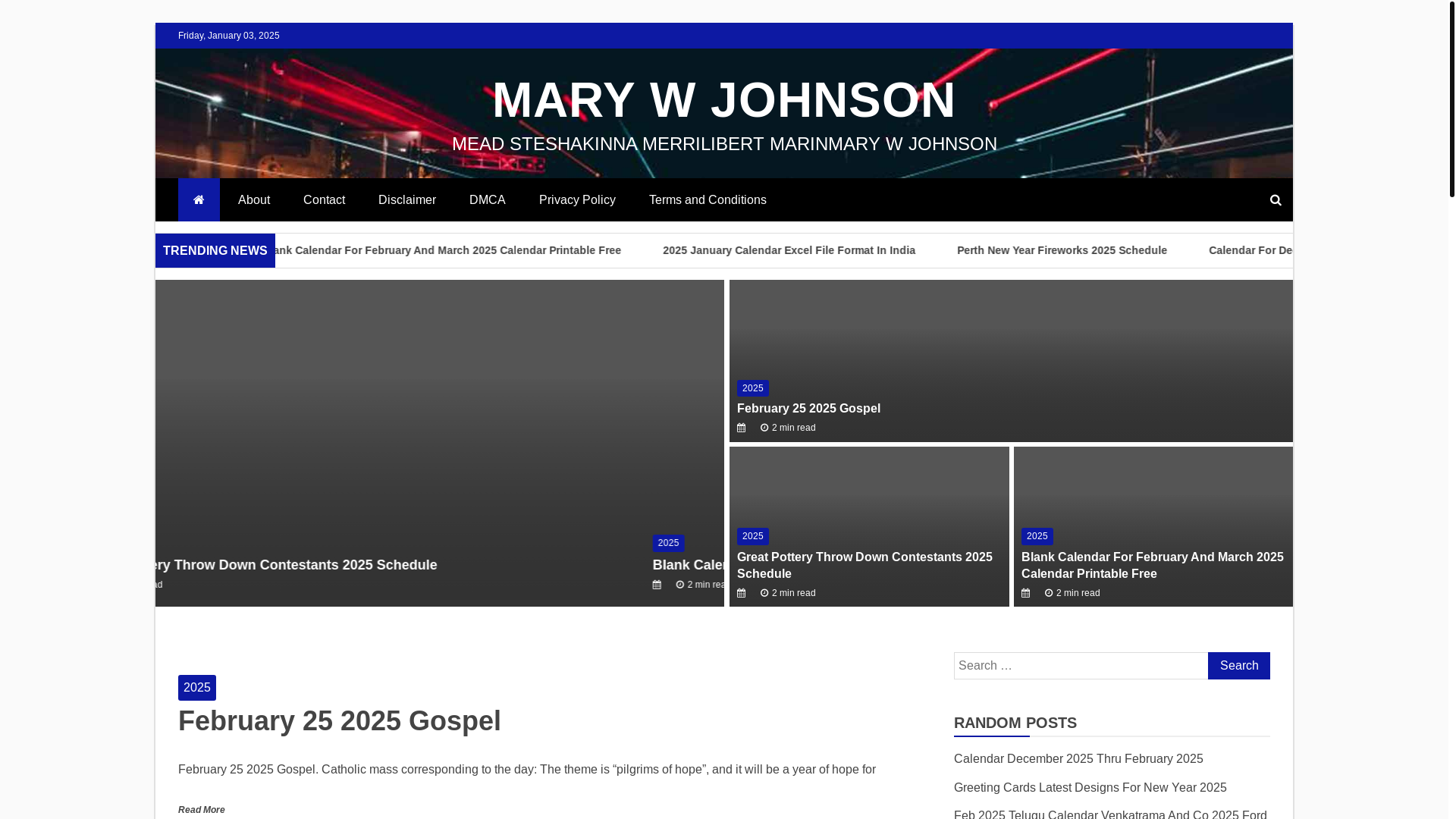 website screenshot of https://marywjohnsons.pages.dev/