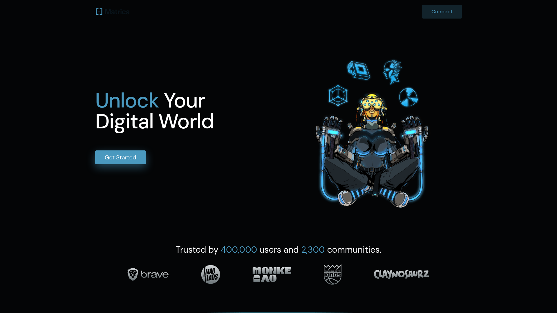 website screenshot of https://matrica.llc/