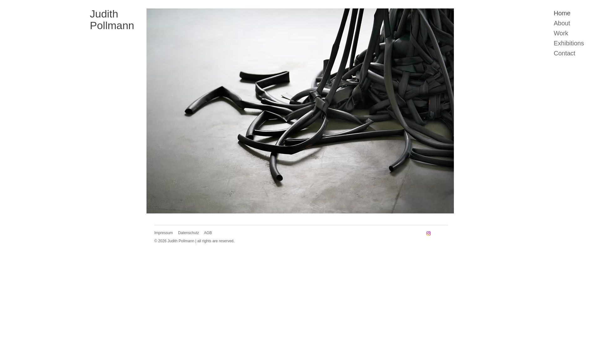 website screenshot of https://judithpollmann.com/