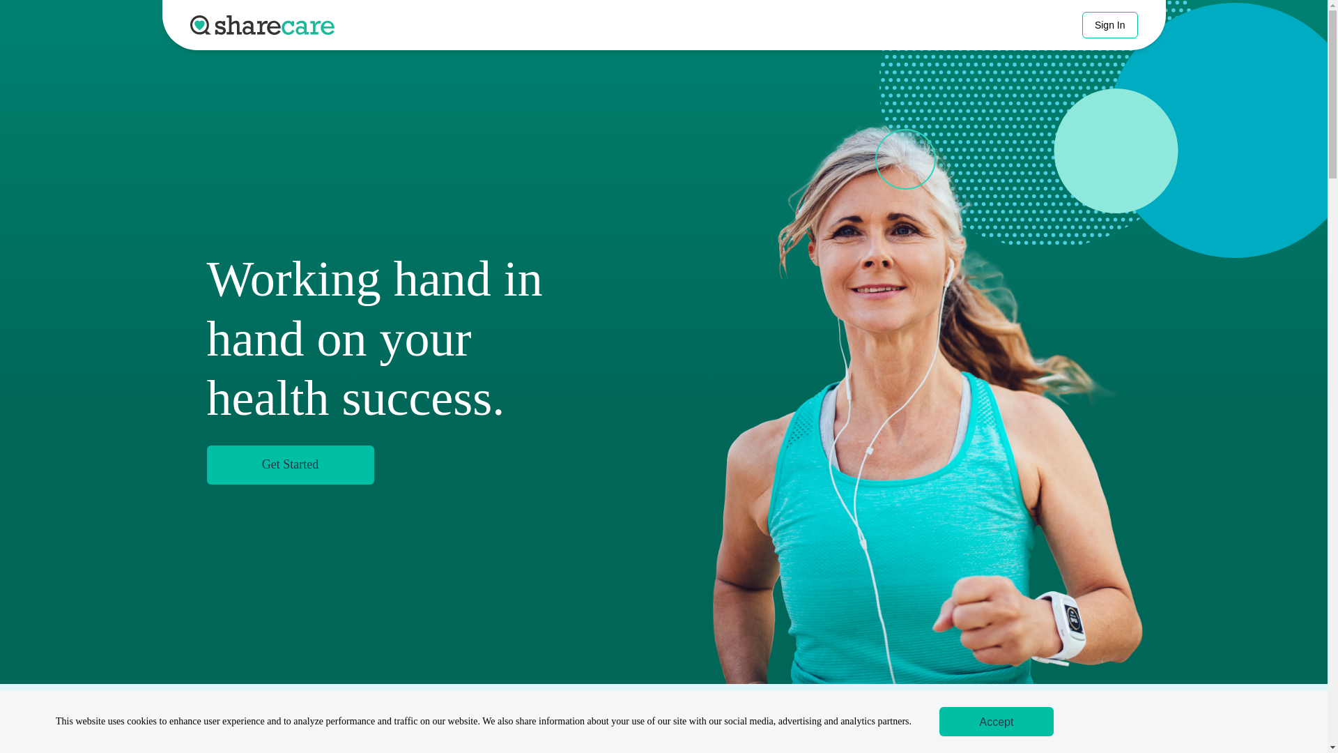 website screenshot of https://try-sharecare.com/