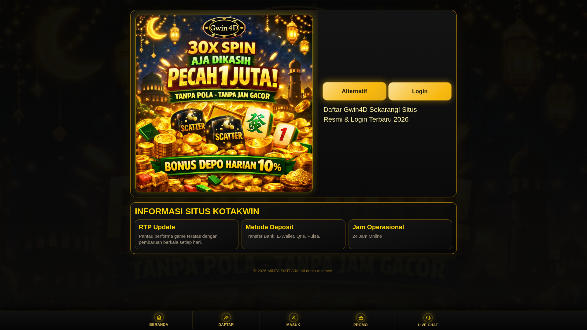 website screenshot of https://gwin4damp.pages.dev/