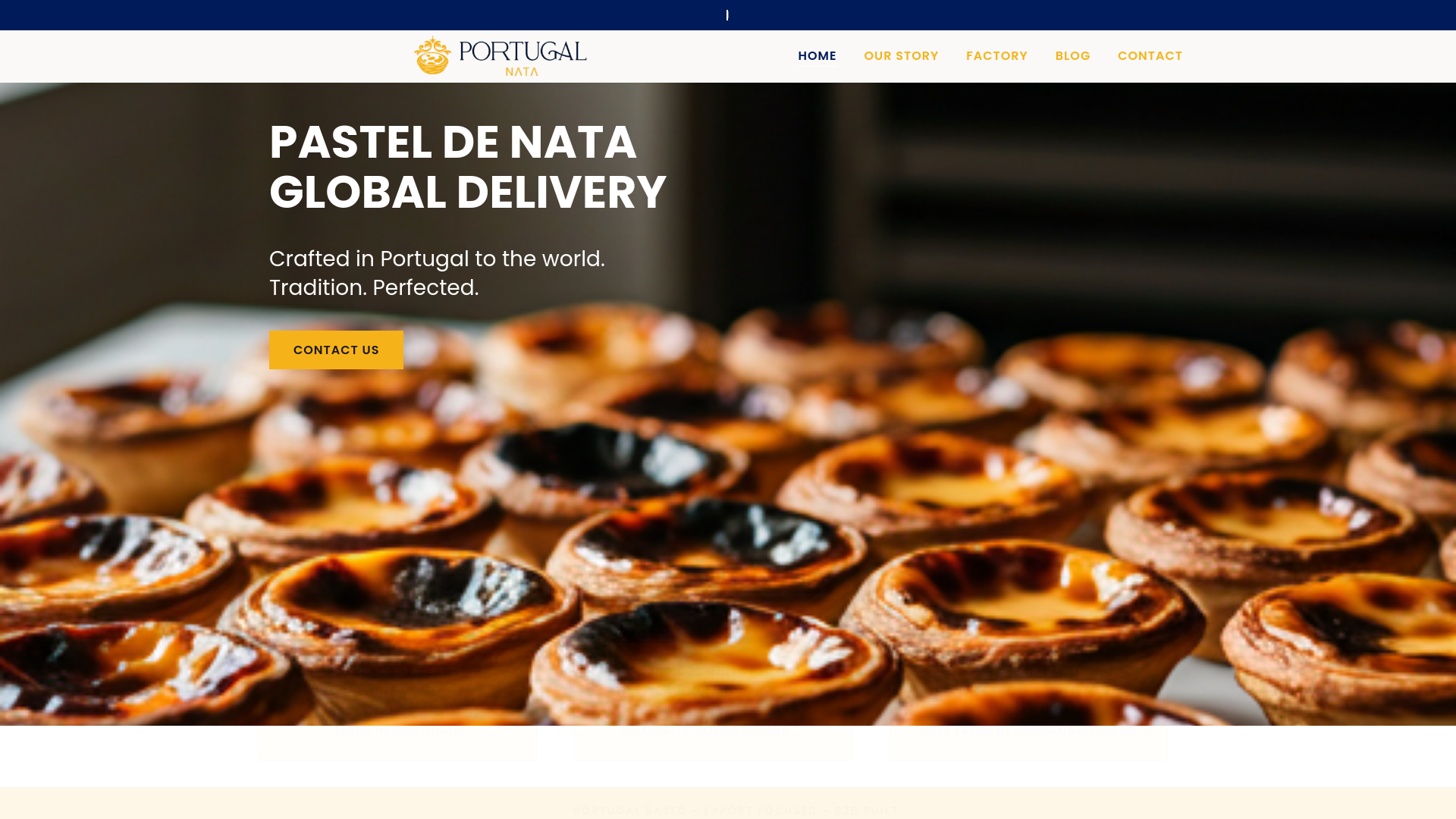 website screenshot of https://portuguese-custard-tarts.com/