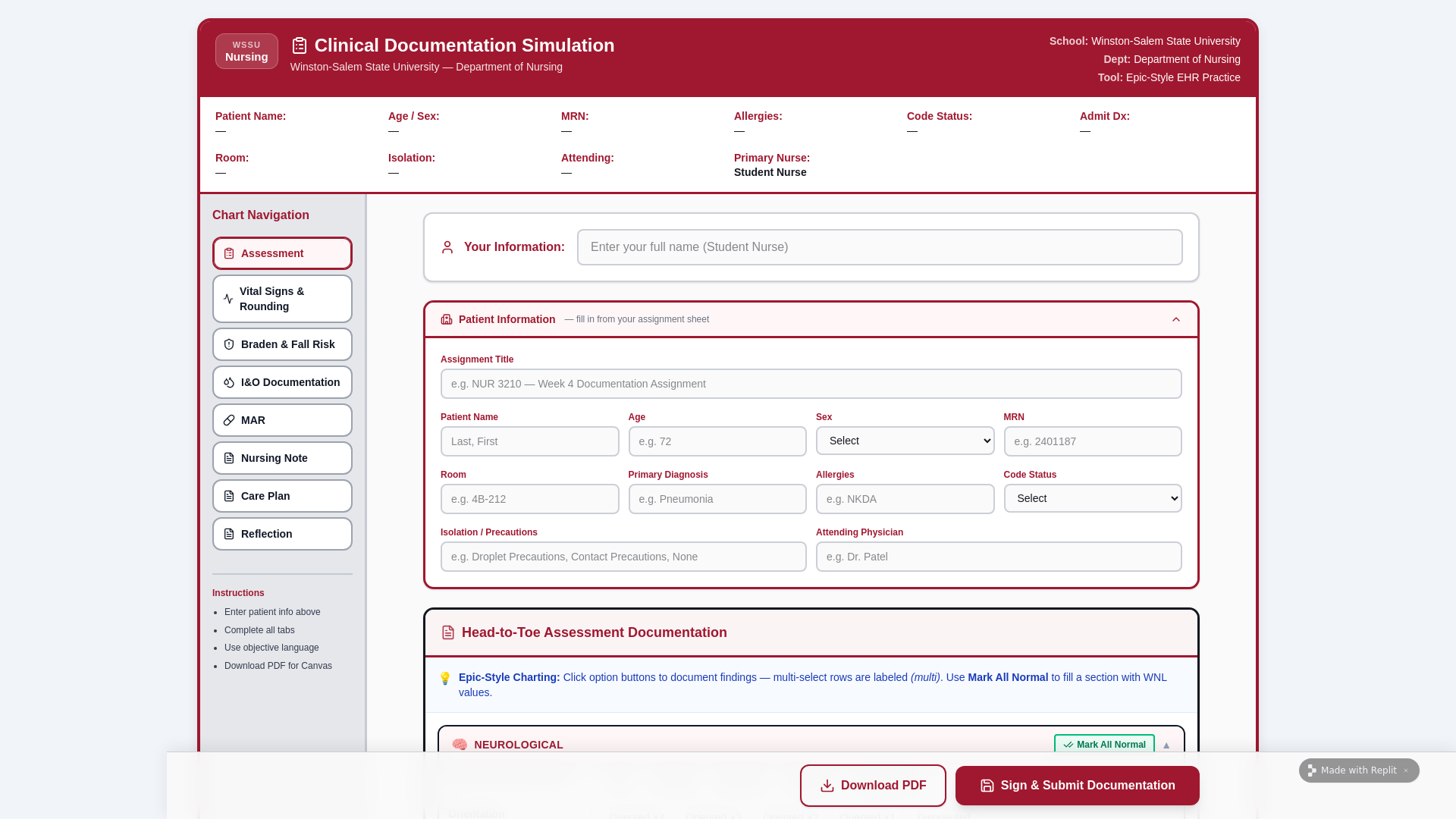 website screenshot of https://steedmontgomerynurseeducator.com/