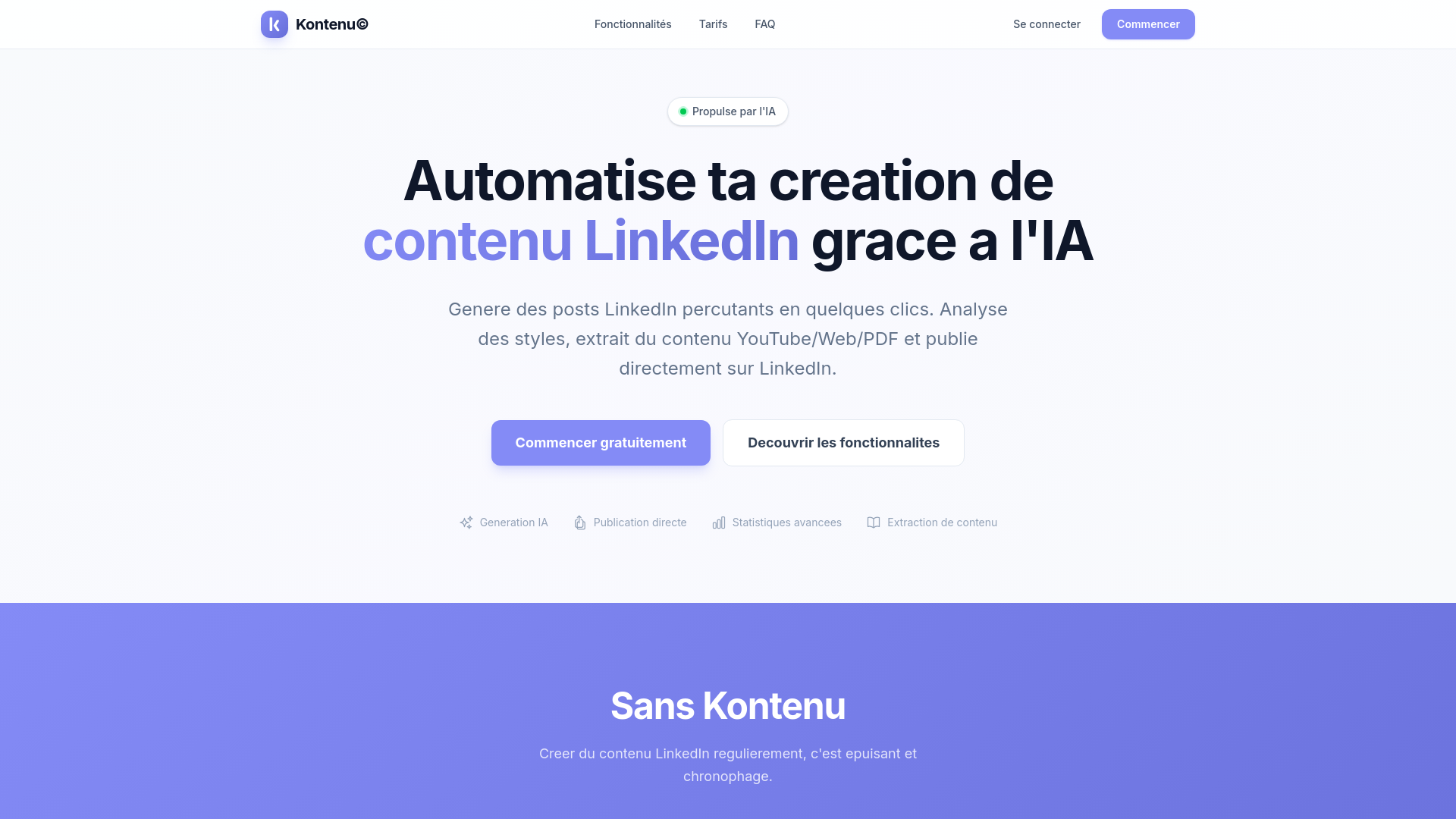 website screenshot of https://mykontenu.ai/