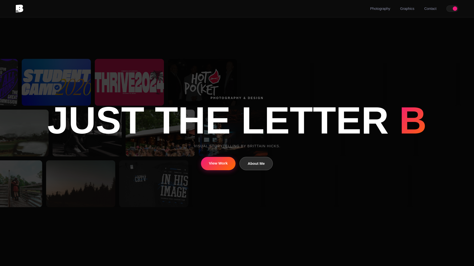 website screenshot of https://theletterb.media