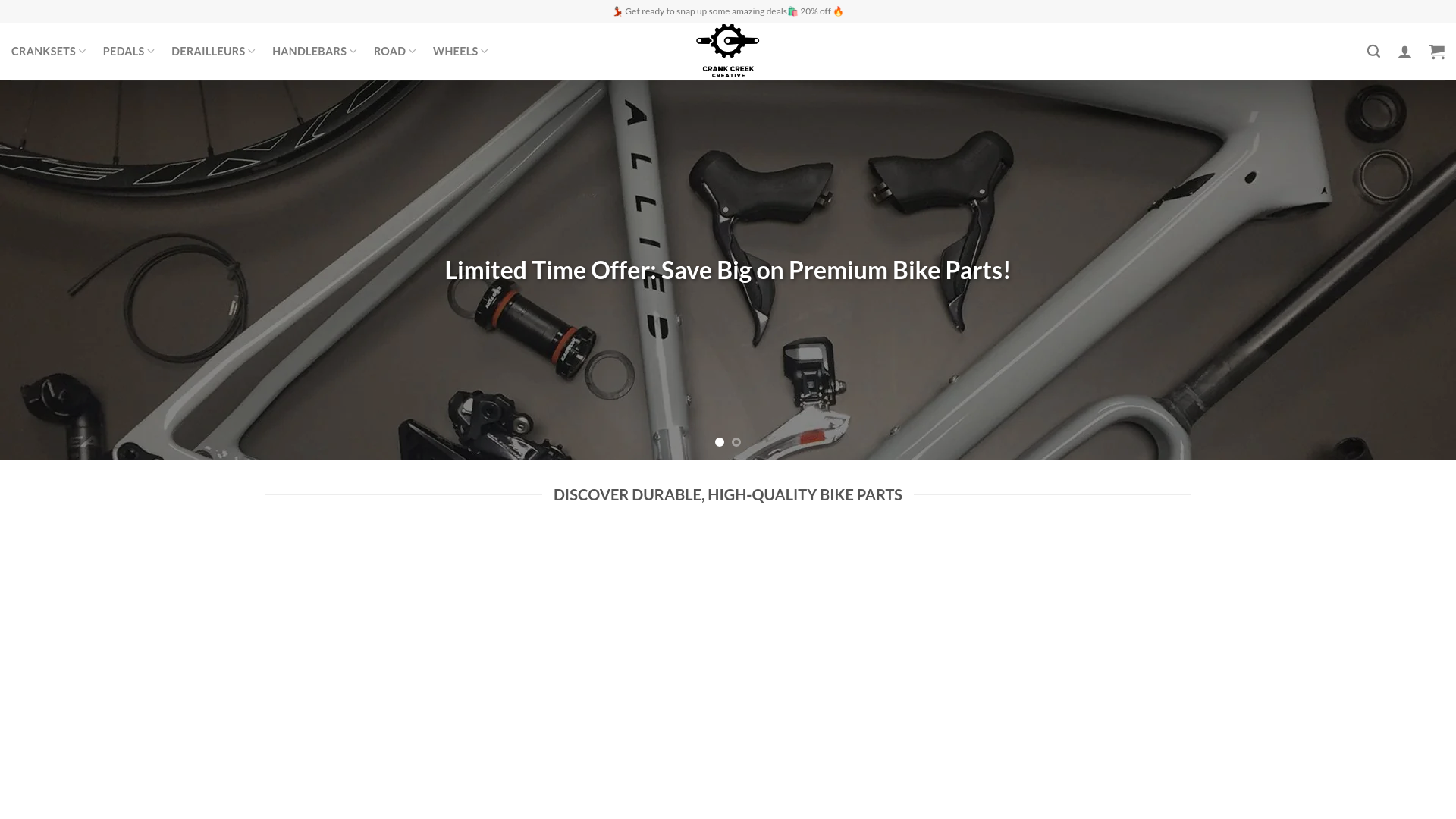 website screenshot of http://www.buybikepartssale.com/