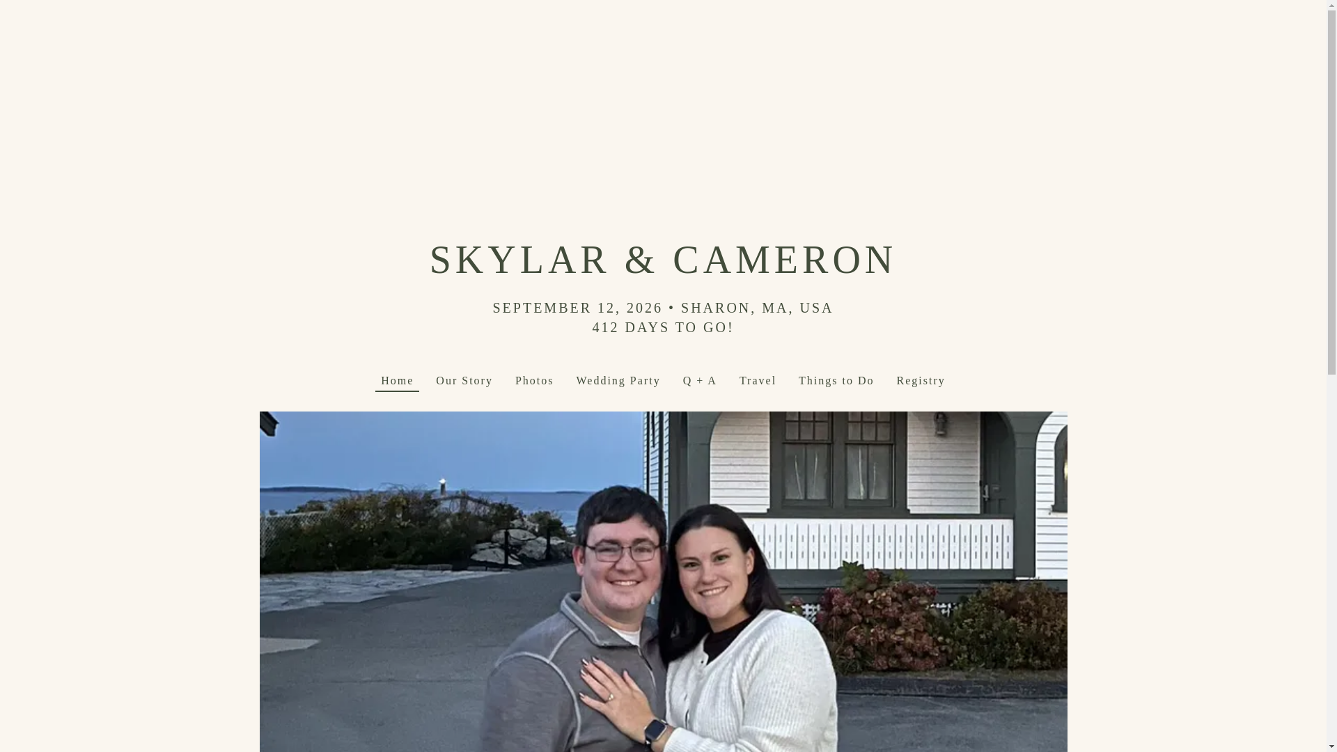 website screenshot of https://skyandcamwedding.com/