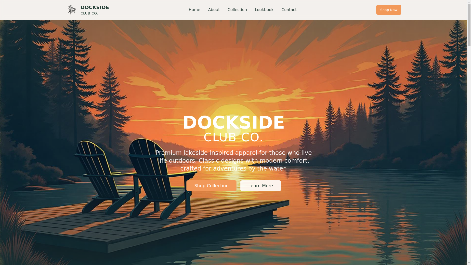 website screenshot of https://docksideclubco.com/