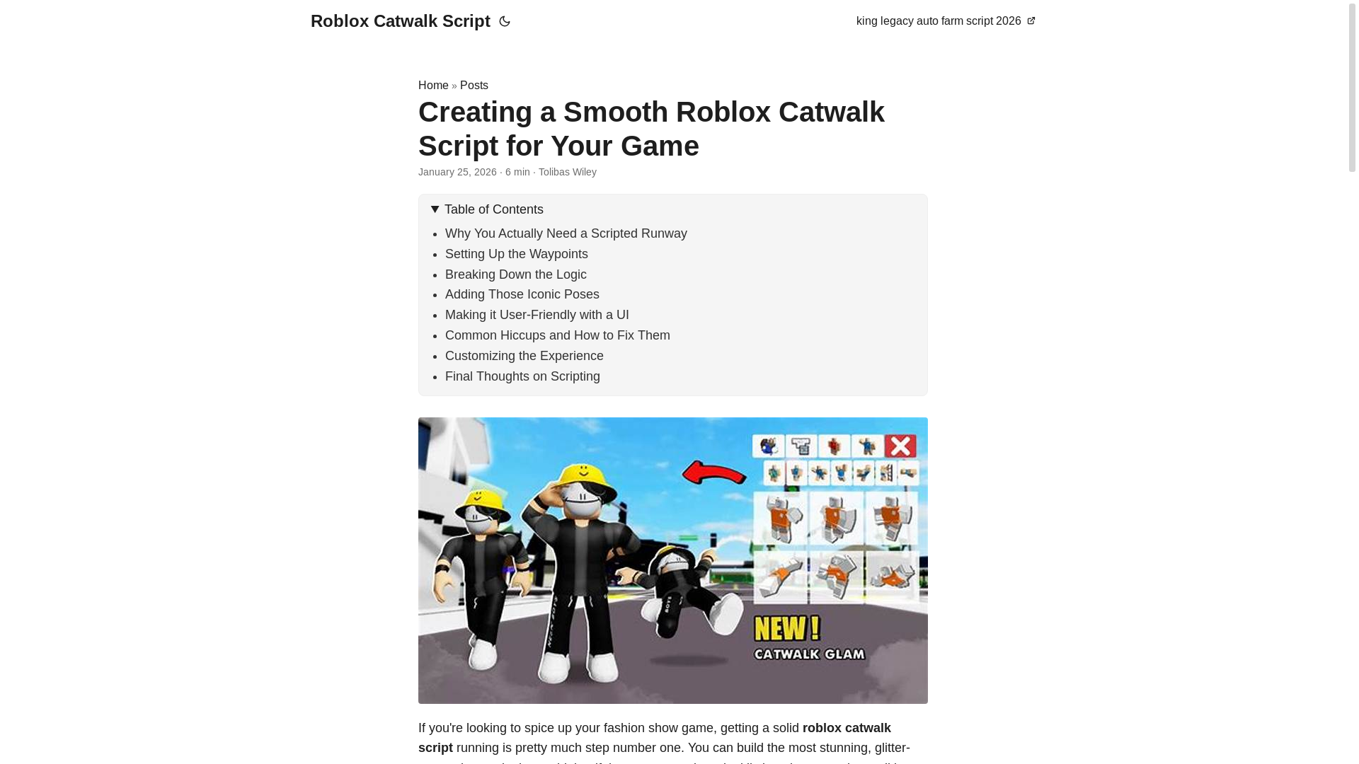 website screenshot of https://roblox-catwalk-script.pages.dev/