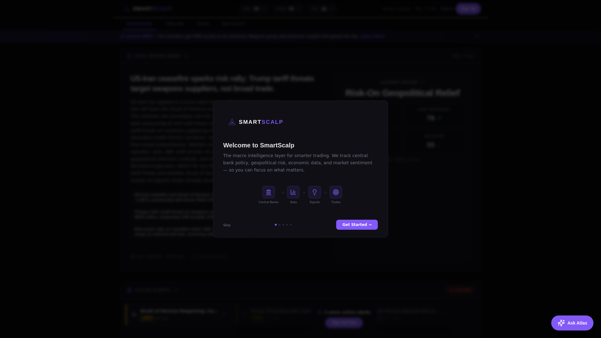 website screenshot of https://smartscalp.ai