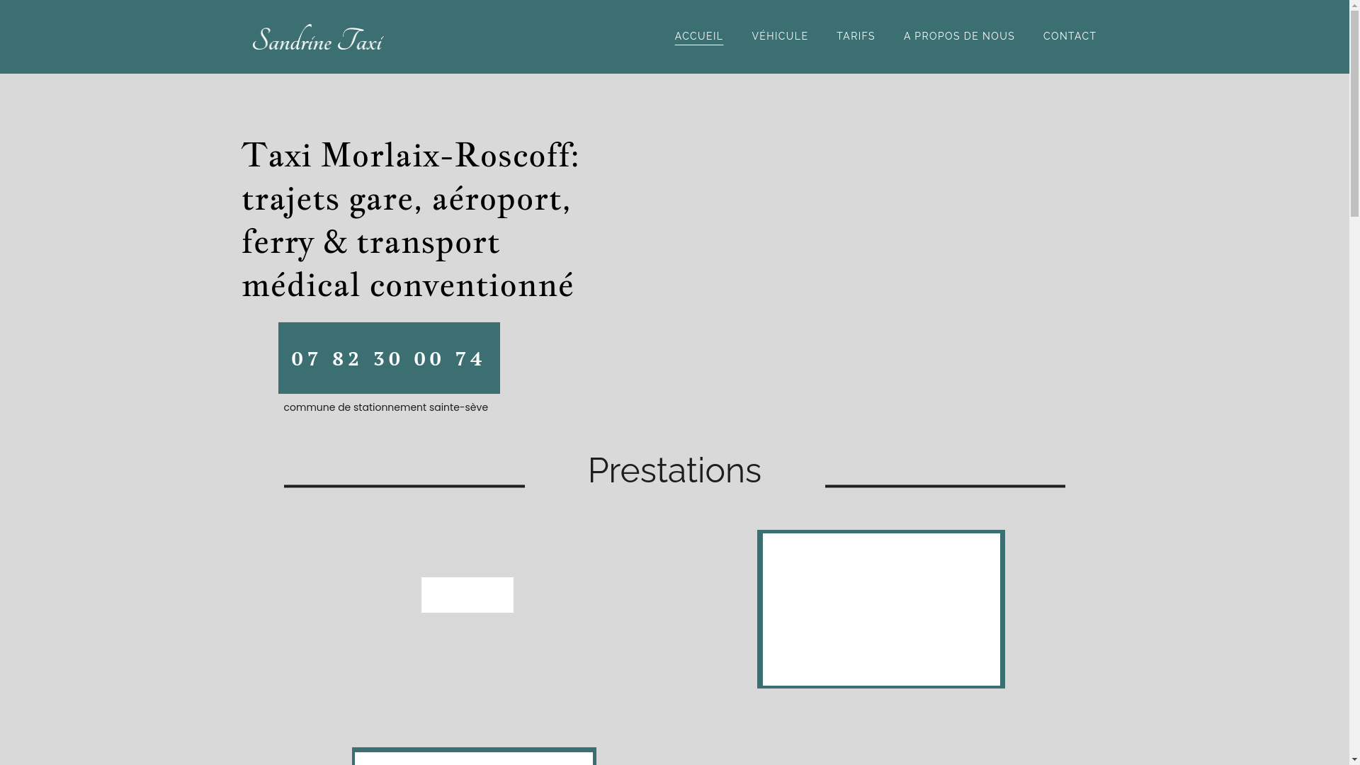 website screenshot of https://taxi-morlaix-roscoff.fr/