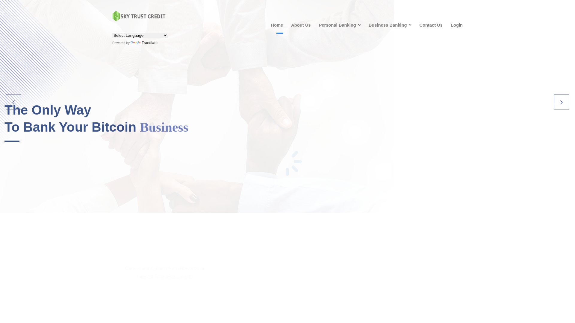 website screenshot of https://skytrustcrdfnc.com/