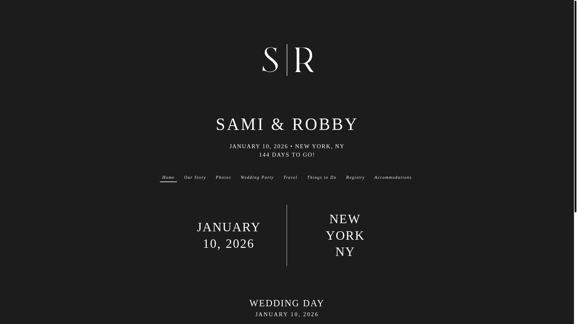 website screenshot of https://samiandrobby.com/