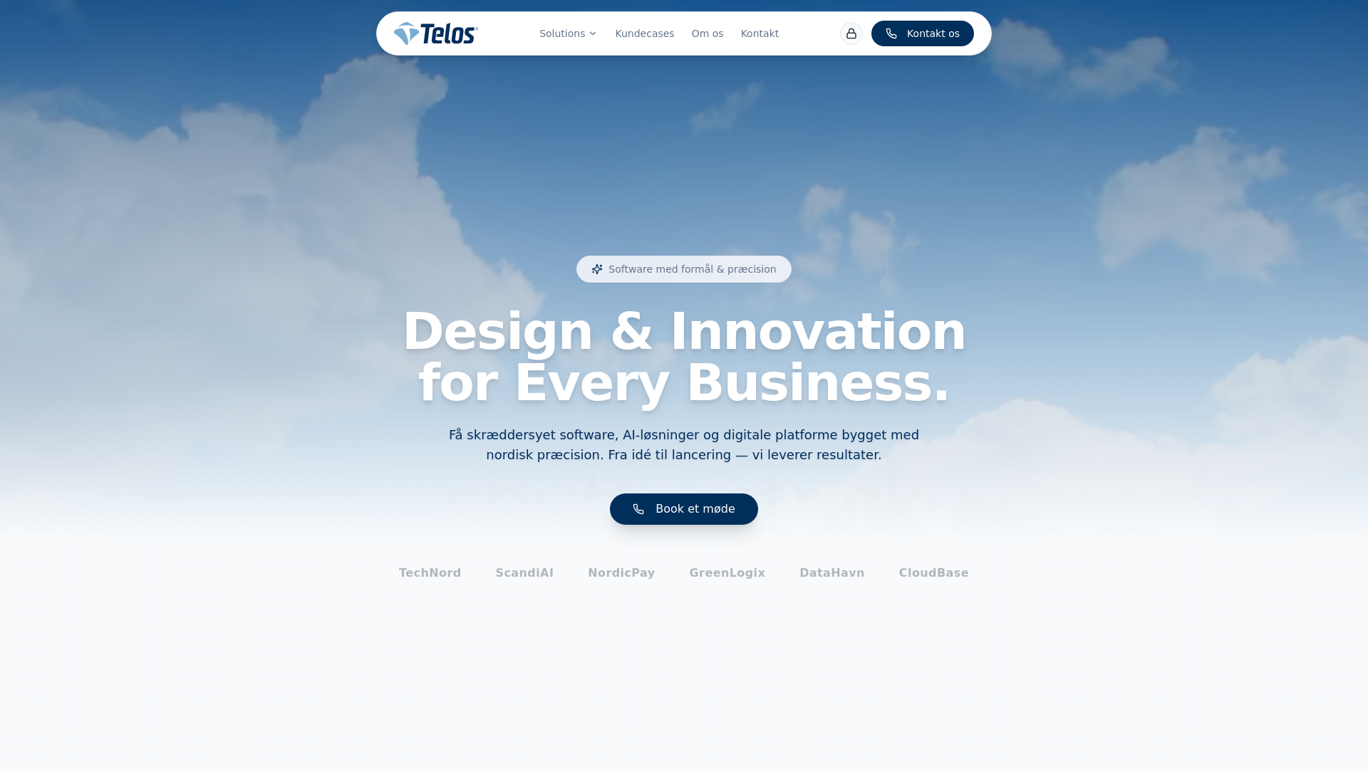 website screenshot of https://intellix-ai.dk