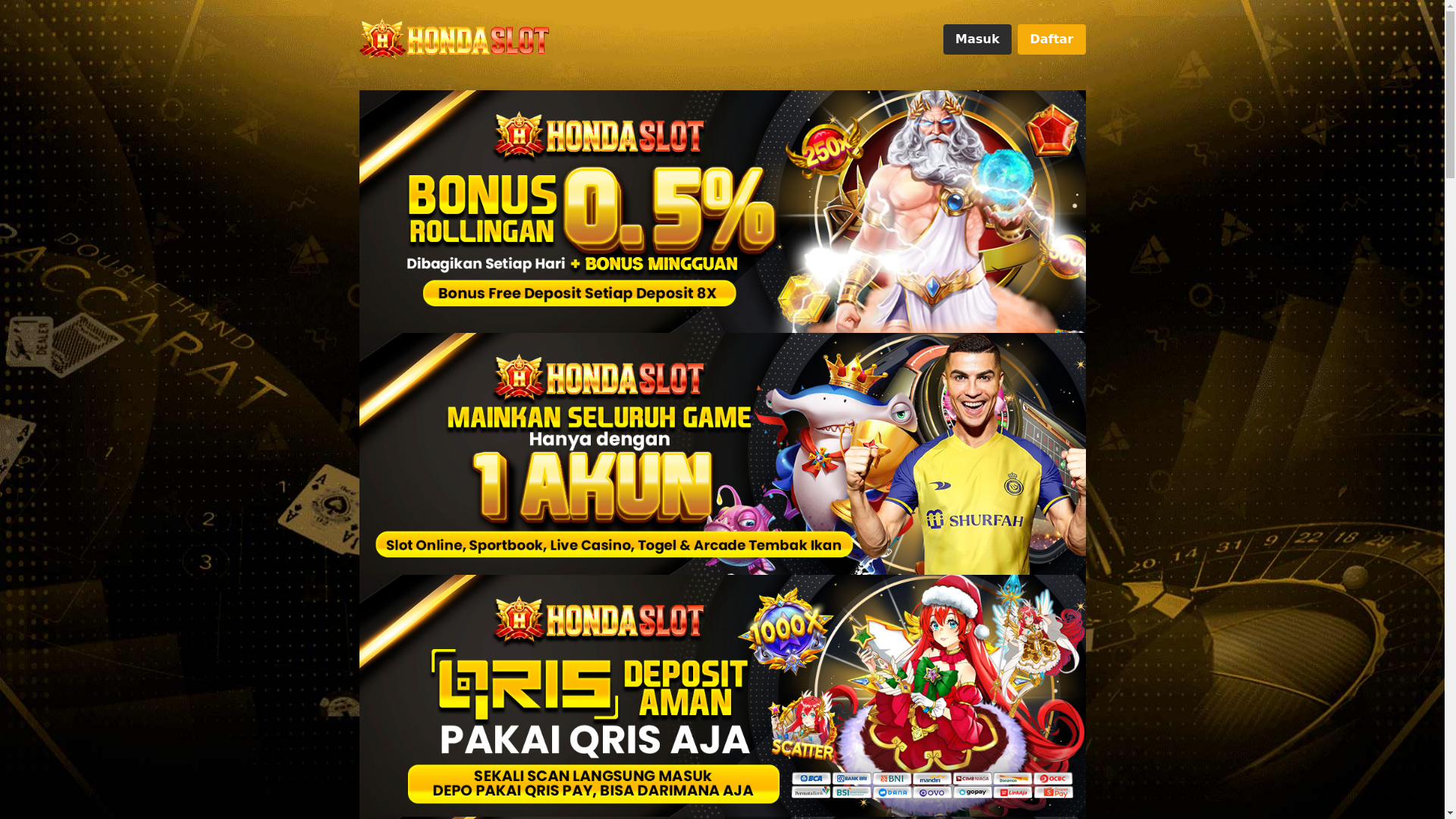 website screenshot of https://hondaslotrtp8.xyz/