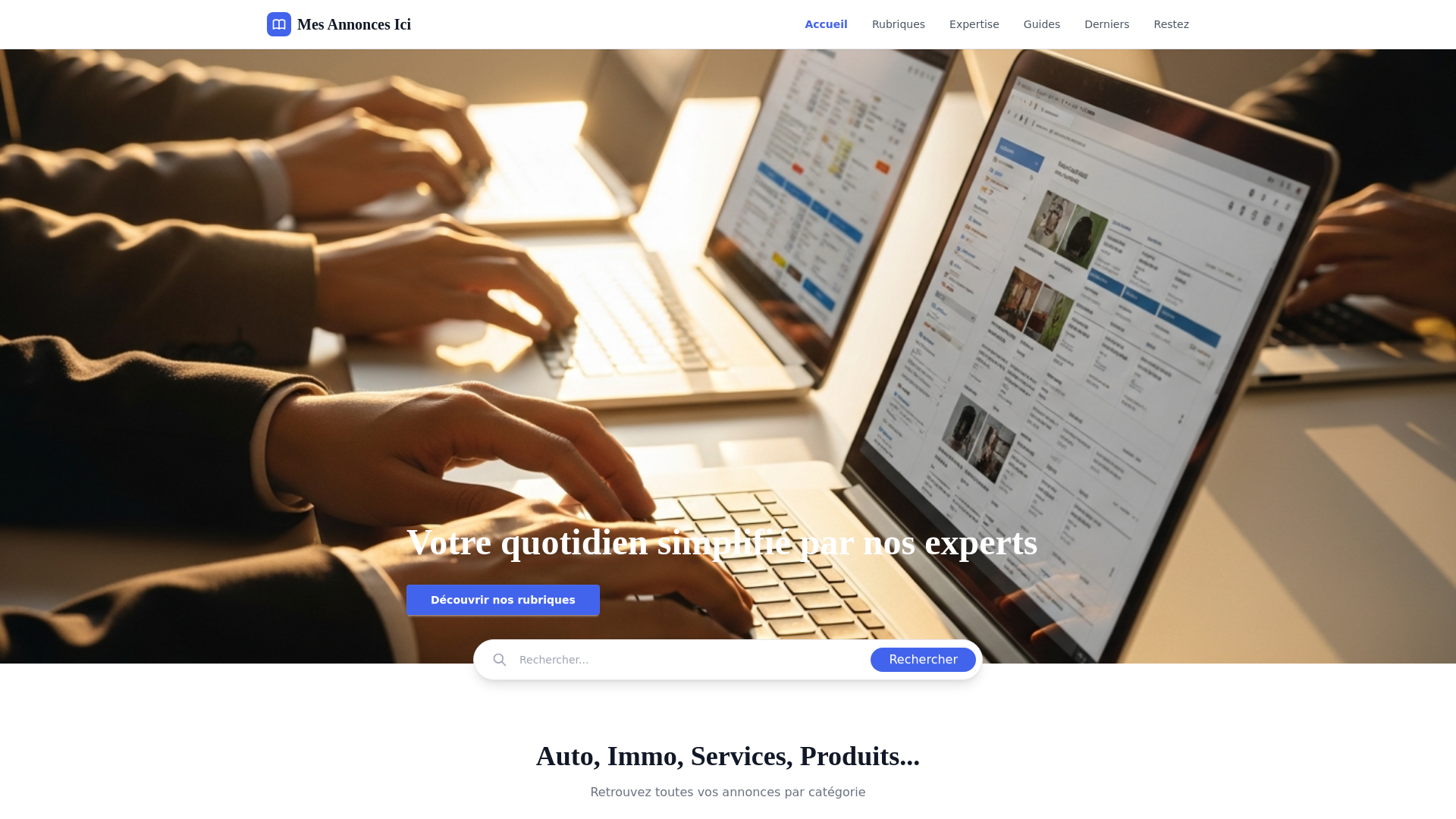 website screenshot of https://cocon-mesannoncesgratuites.pages.dev/