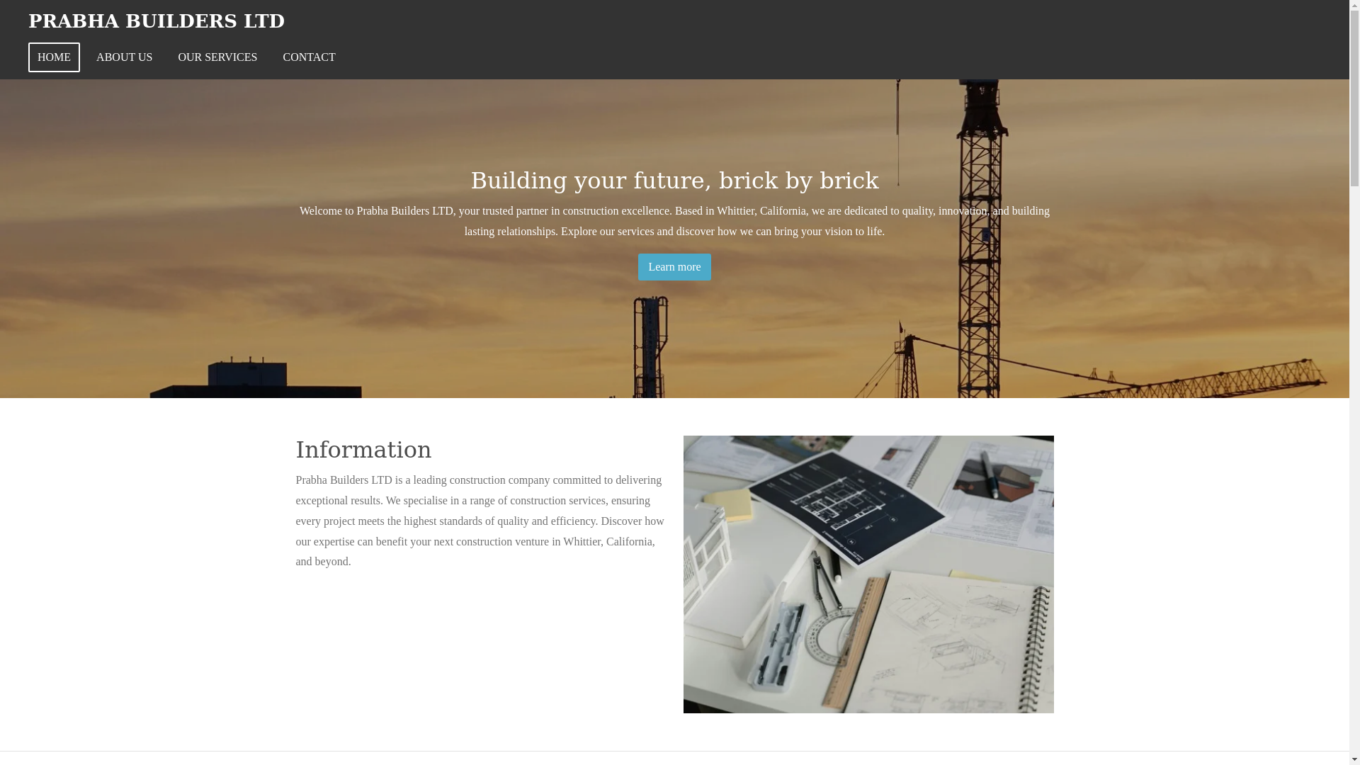 website screenshot of https://prabha-builders-ltd.uk/