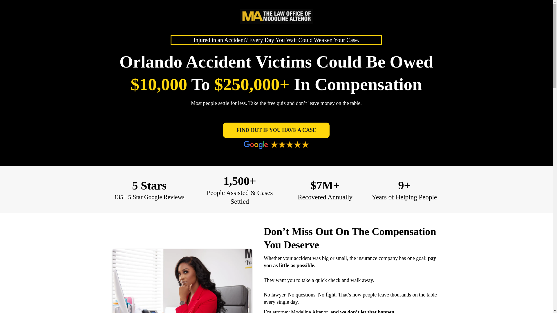 website screenshot of https://altenorlawfirm.us/