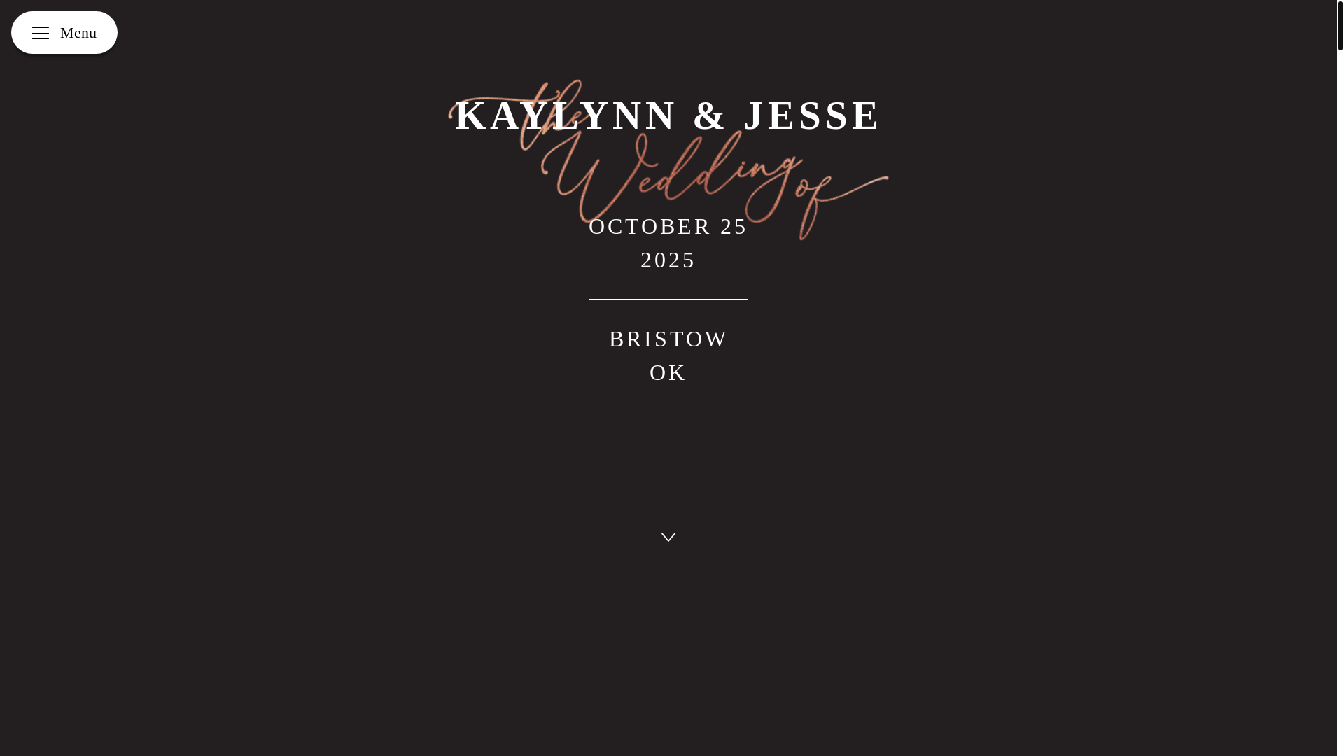 website screenshot of https://kaylynnandjesse.com/