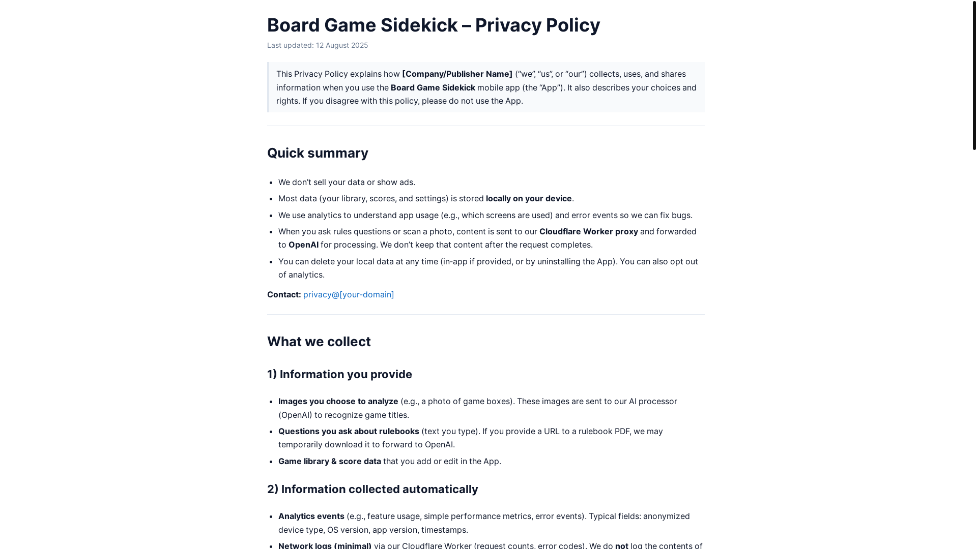 website screenshot of https://bgs-privacy-policy.pages.dev/