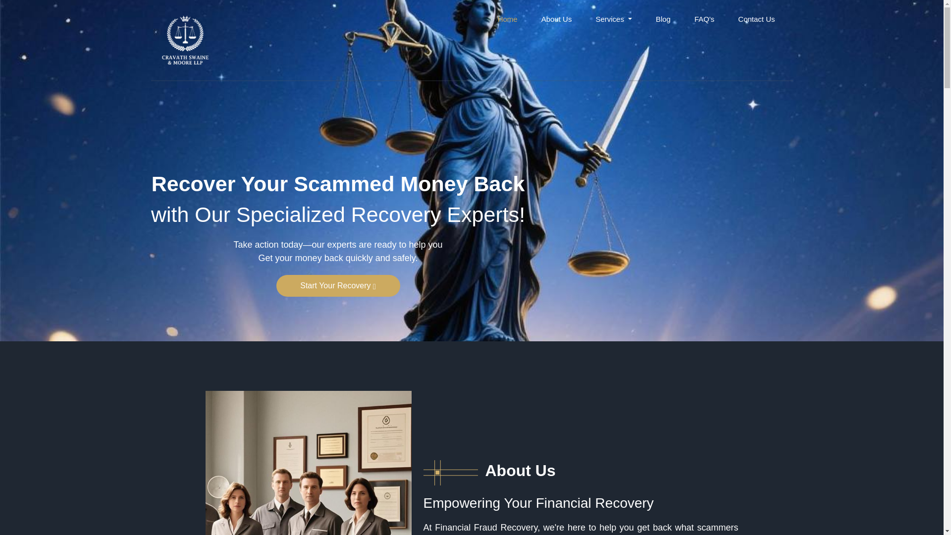 website screenshot of https://financialfraudrecovery.pages.dev/