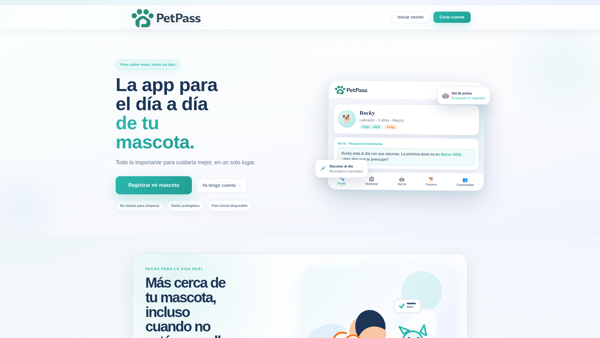 website screenshot of https://mipetpass.com/