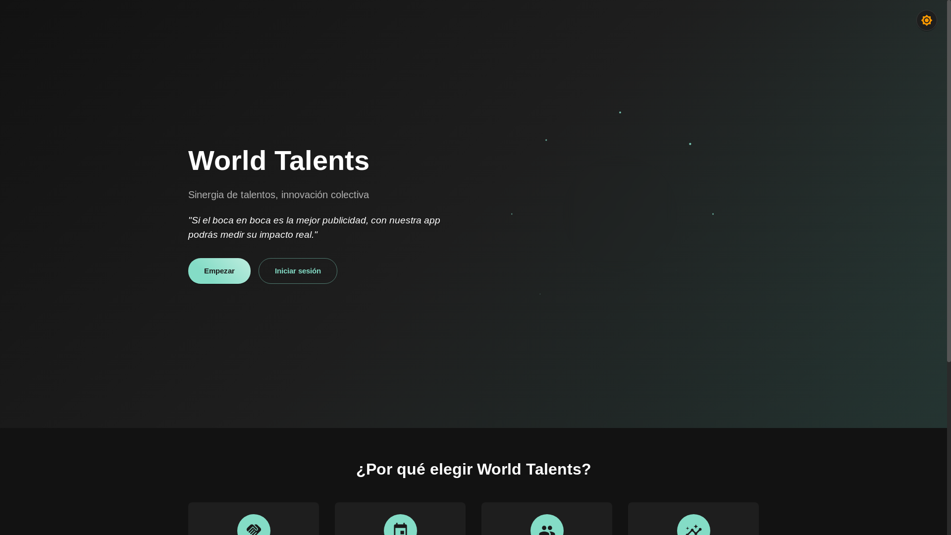 website screenshot of https://world-talents.org/