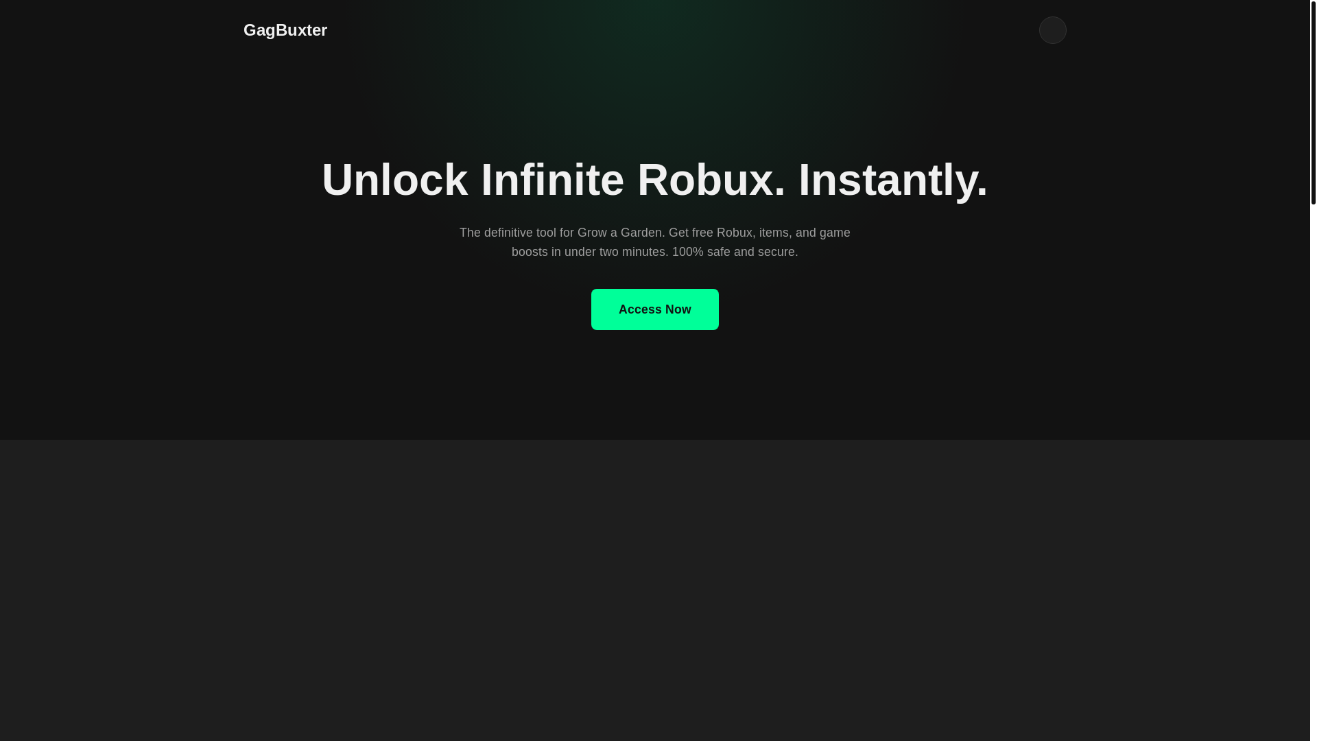 website screenshot of https://gagbuxterco.pages.dev/