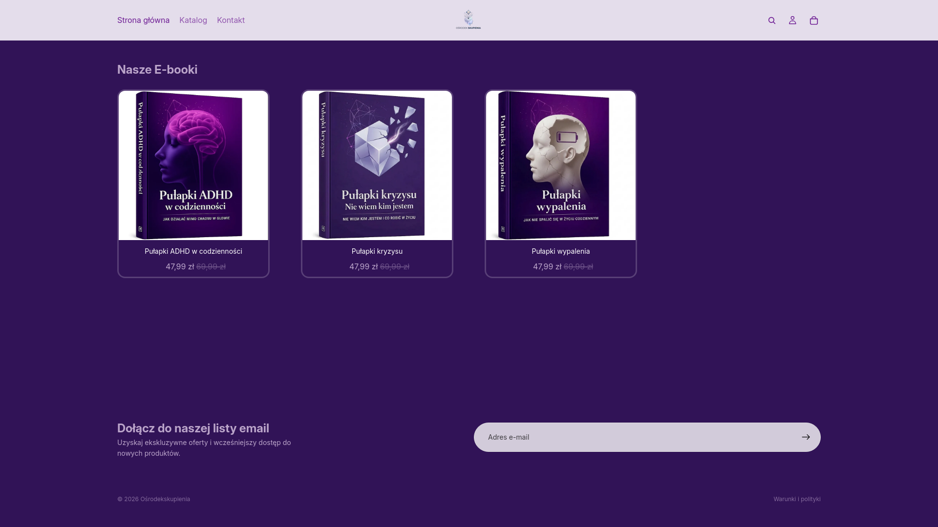 website screenshot of https://xn--orodekskupienia-f4c.pl/