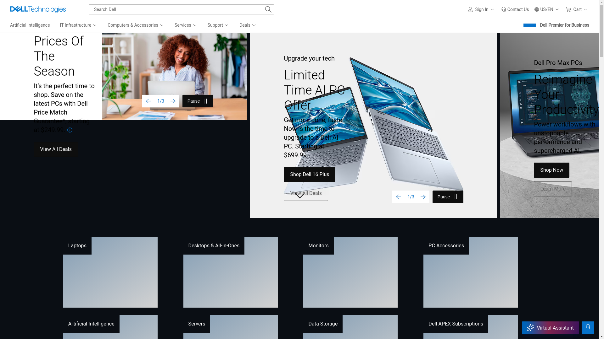 website screenshot of https://www.dell.com/.../dell-roller-backpack-15/apd/460-bdbg