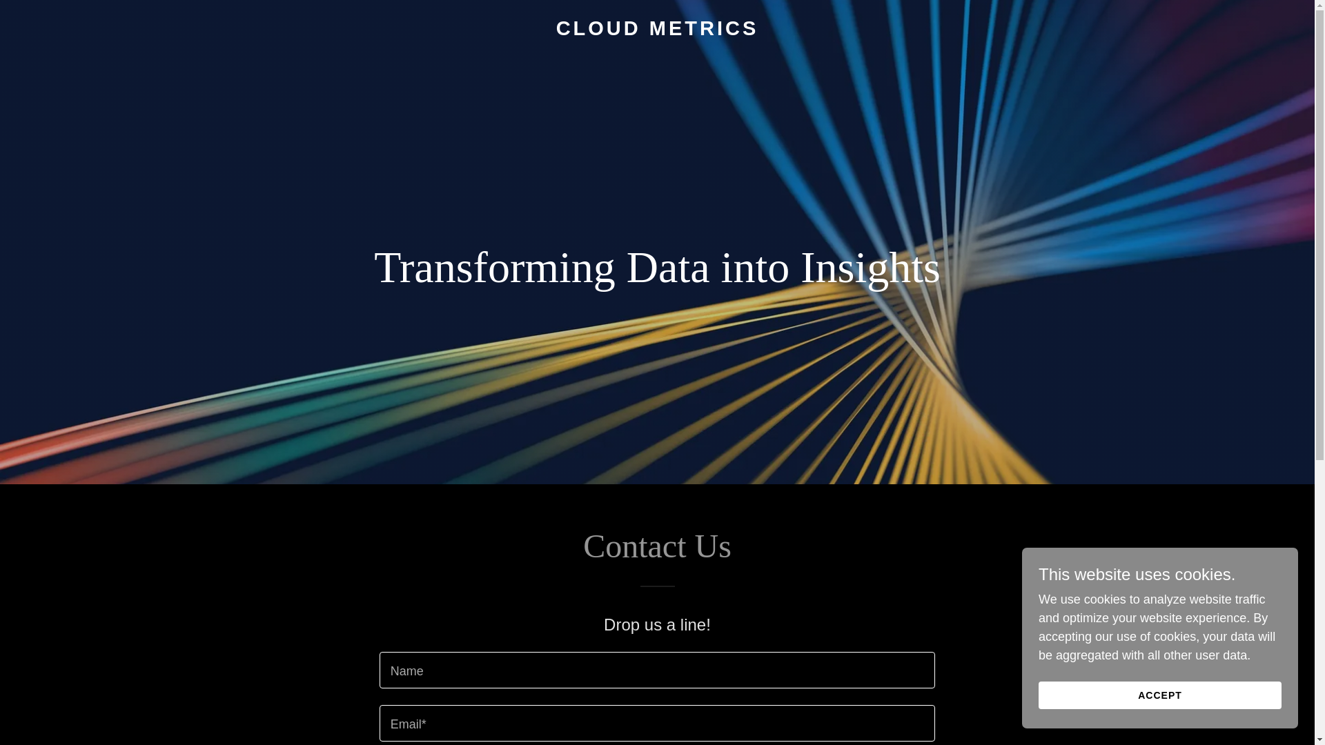 website screenshot of https://cloudmetricaw.com/