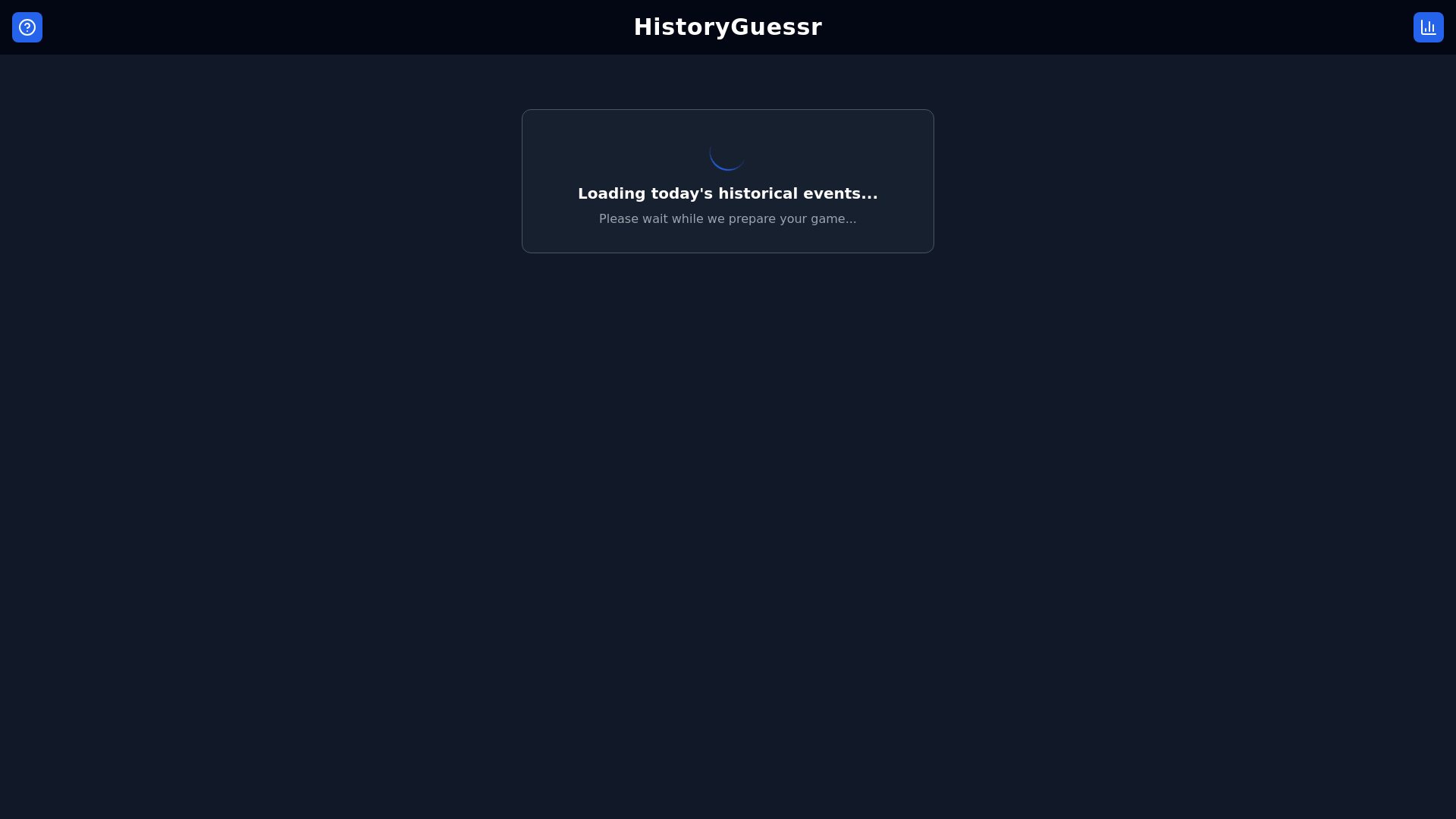website screenshot of https://history-guesser.com/