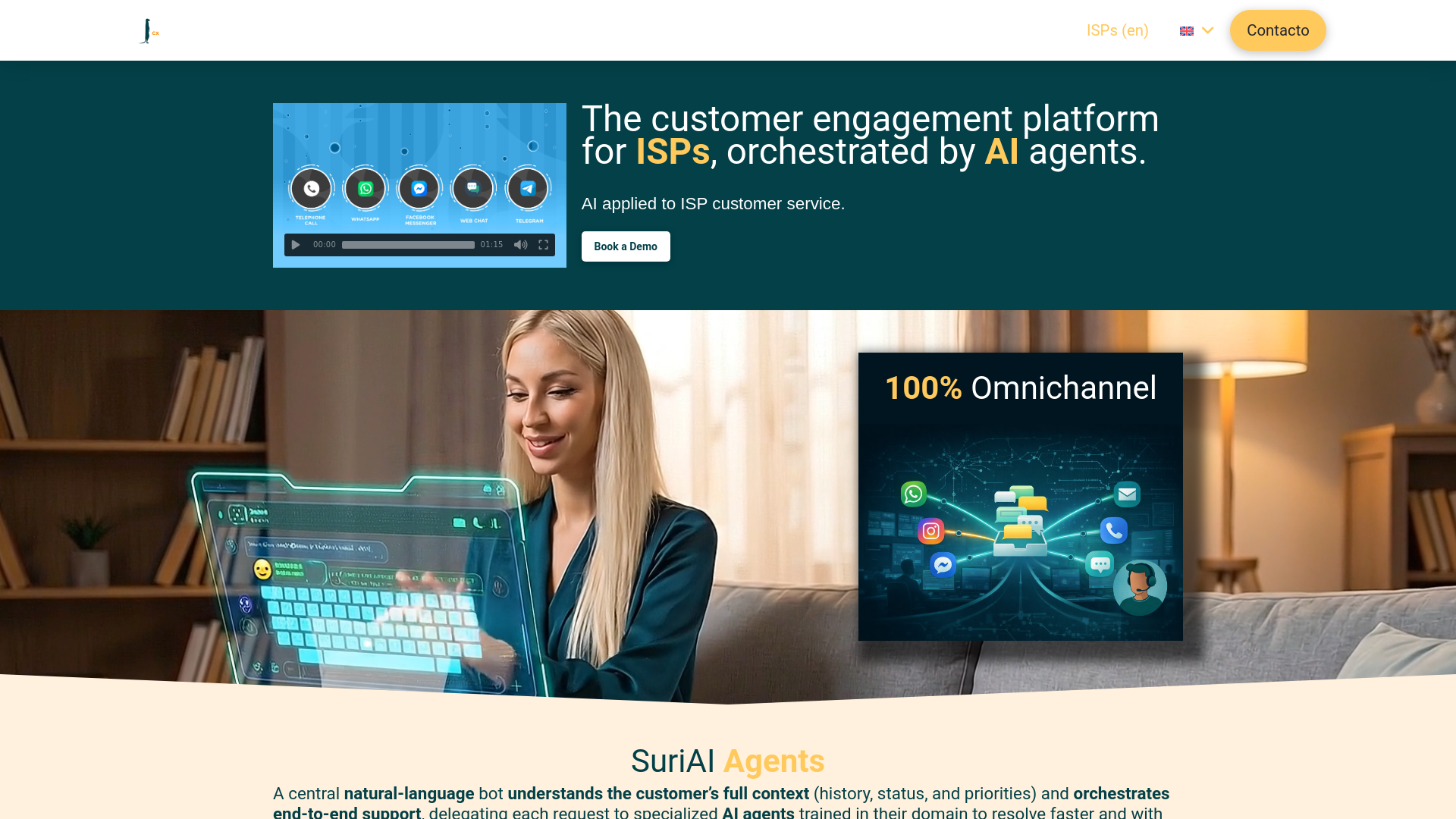 website screenshot of https://meerkat-for-telco.com/