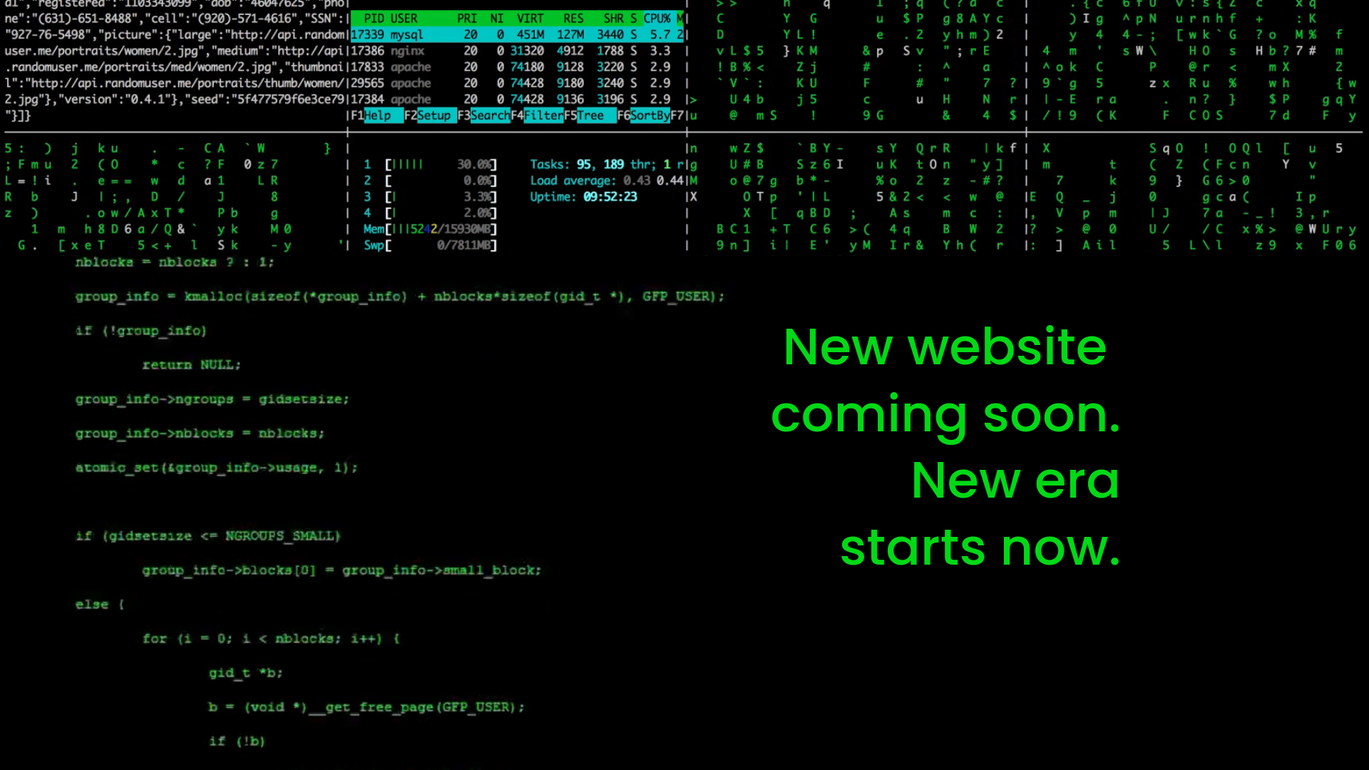 website screenshot of https://maciekmatera.pl/
