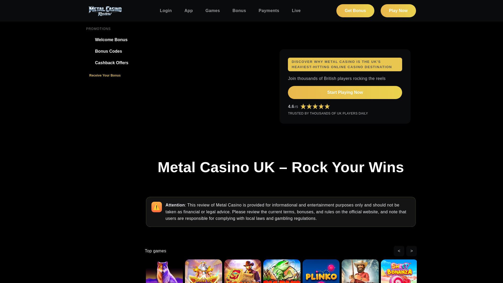 website screenshot of https://metalcasino-org-uk.pages.dev/