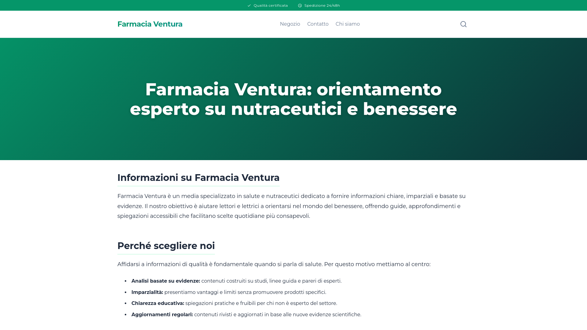 website screenshot of https://farmacia-ventura-it.pages.dev/