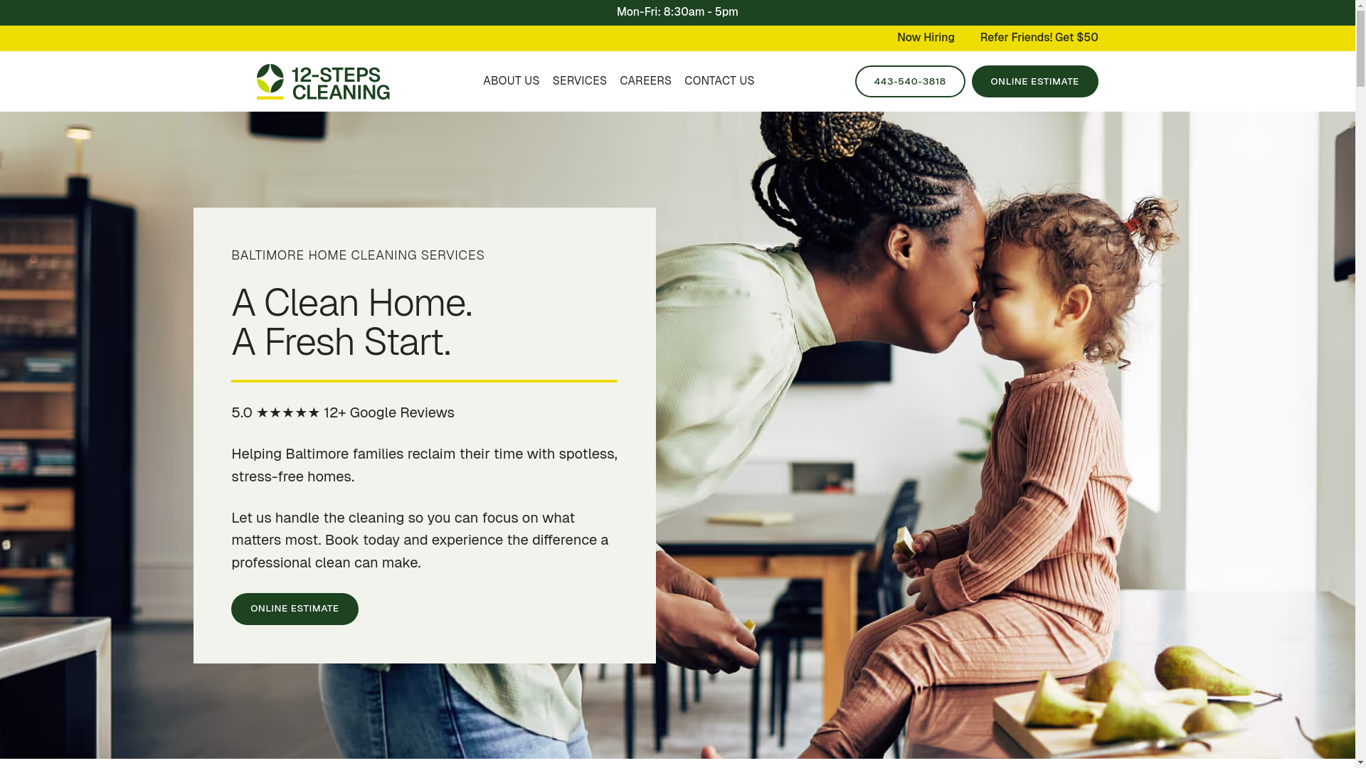 website screenshot of https://12stepscleaning-com.pages.dev/