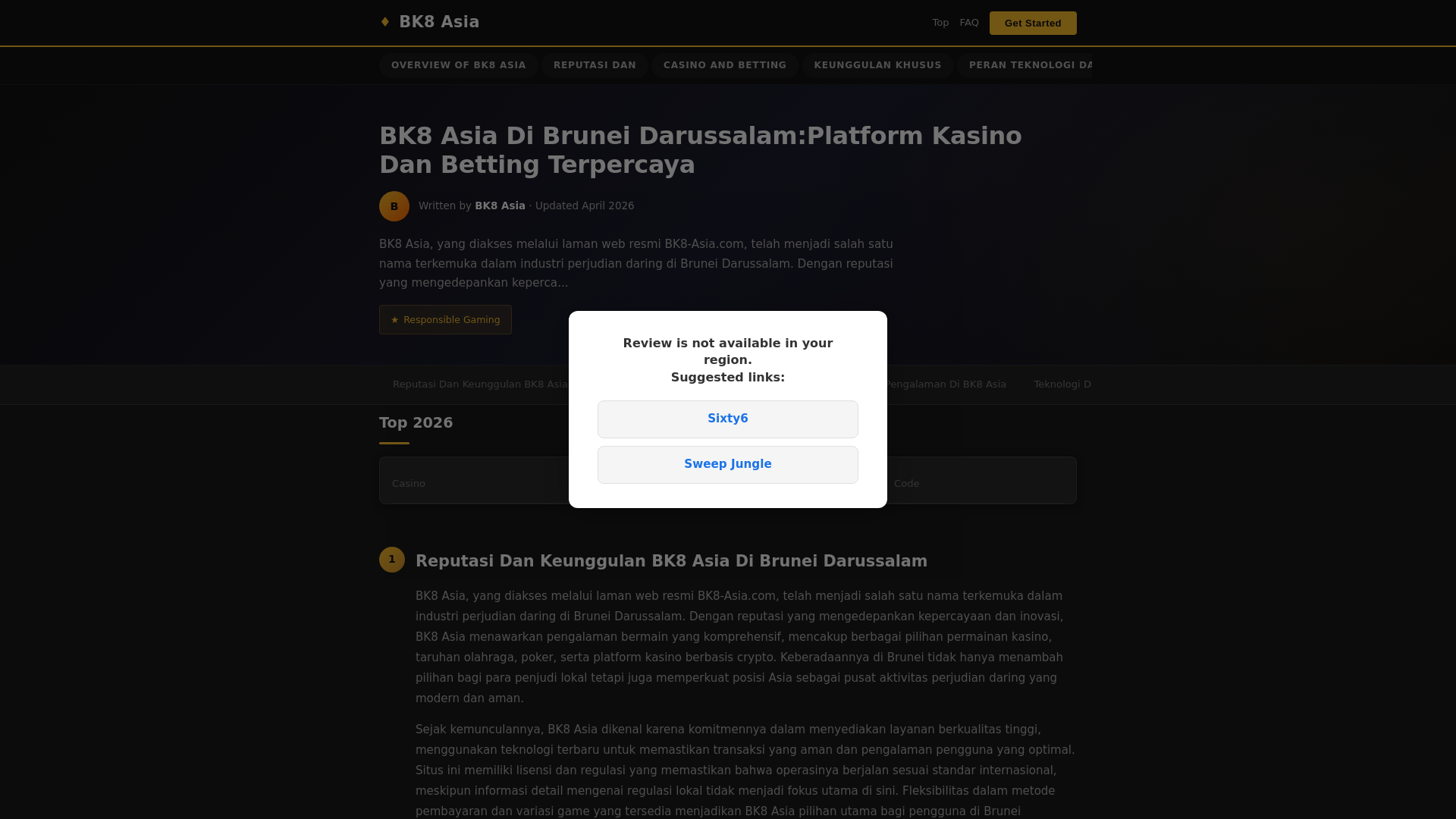 website screenshot of https://bk8-asia.3dtoast.com