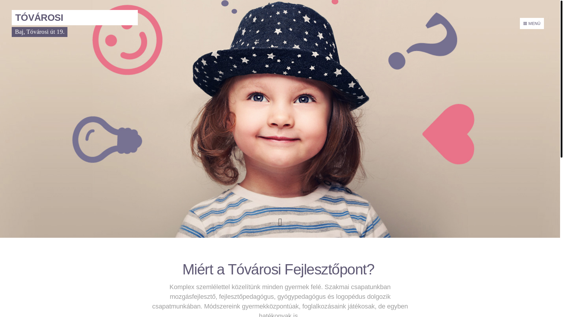 website screenshot of https://tovarosi-fejlesztopont.hu/