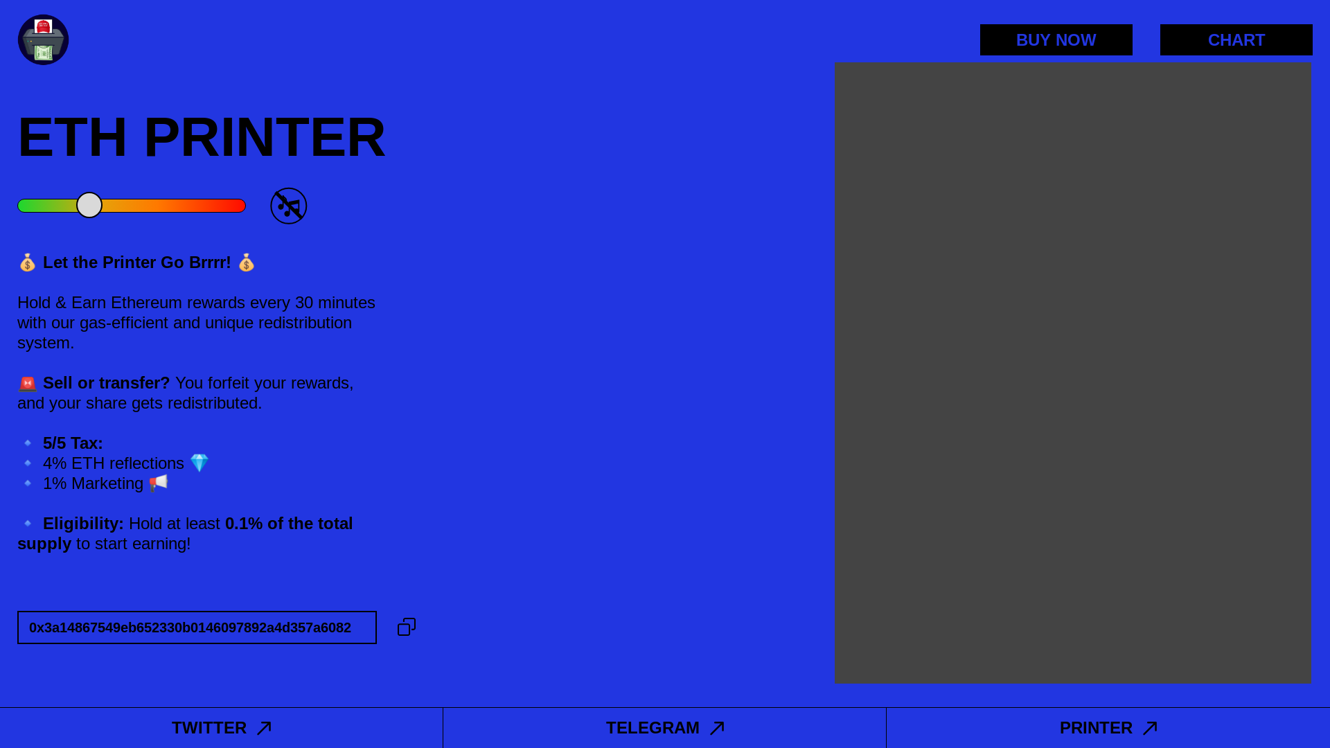 website screenshot of https://etherprintmachine.com/