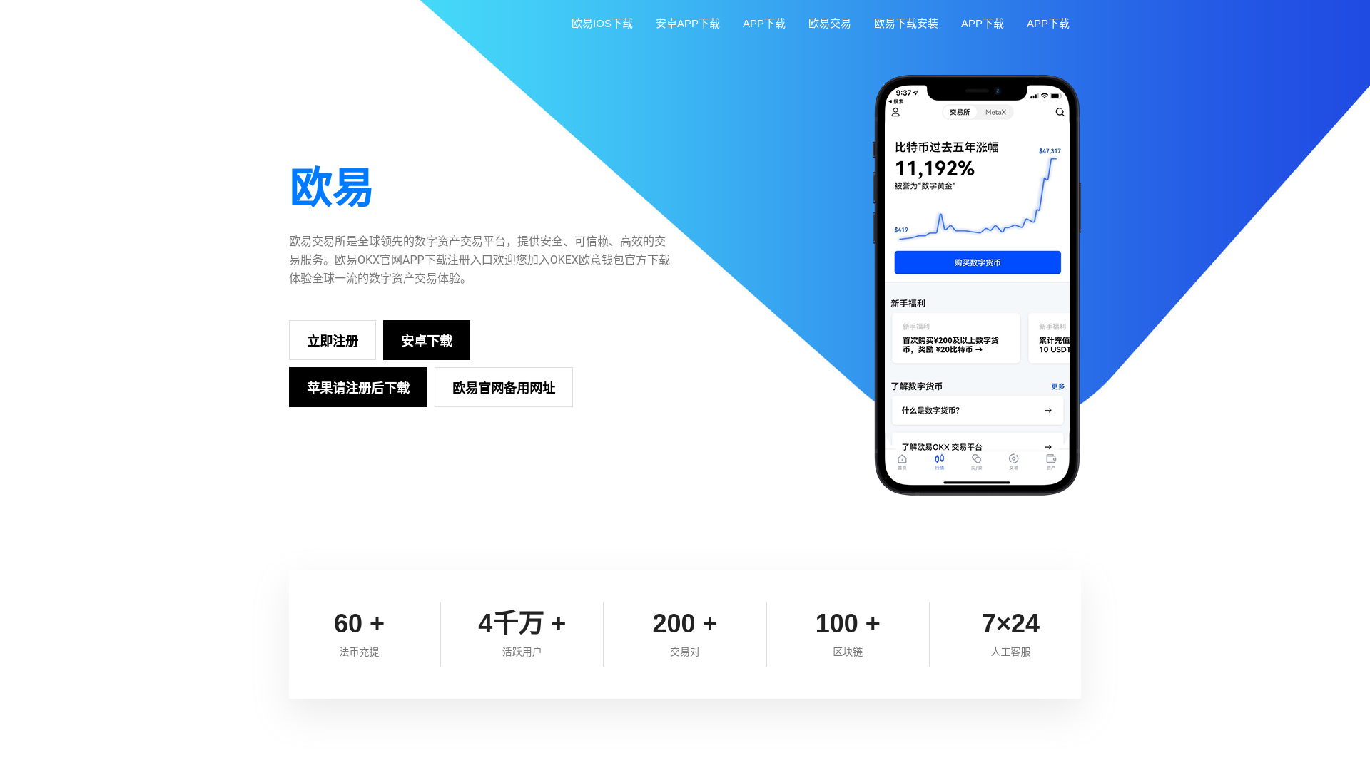 website screenshot of https://web.okx-okex.com.cn/
