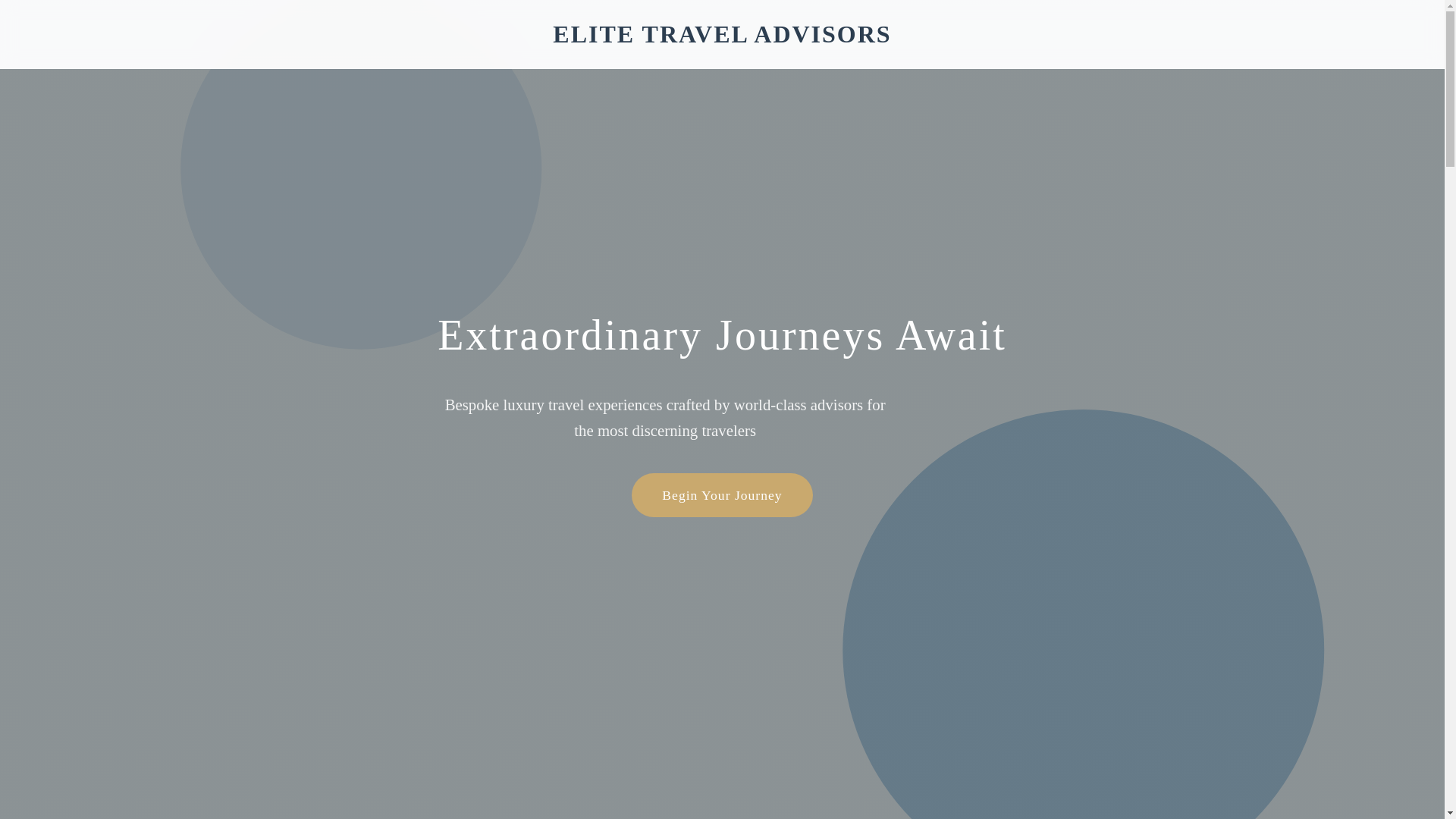 website screenshot of https://elitetraveladvisors.vip/