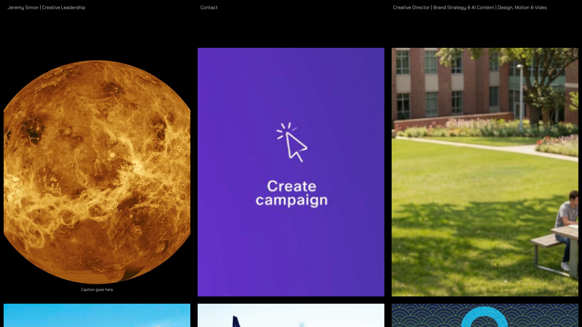 website screenshot of https://jeremysimoncreative.uk/